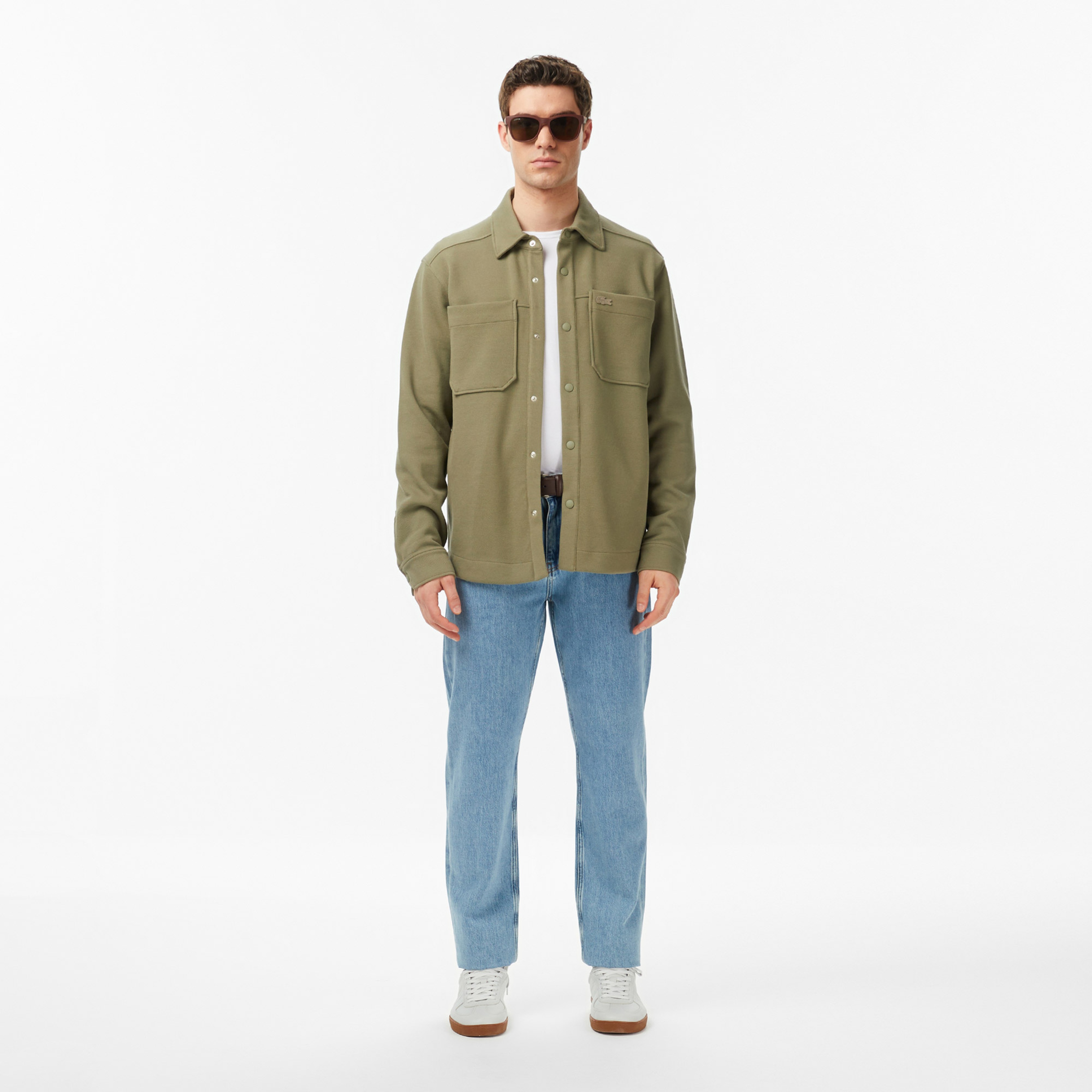 Erkek Regular Fit Haki Gömlek