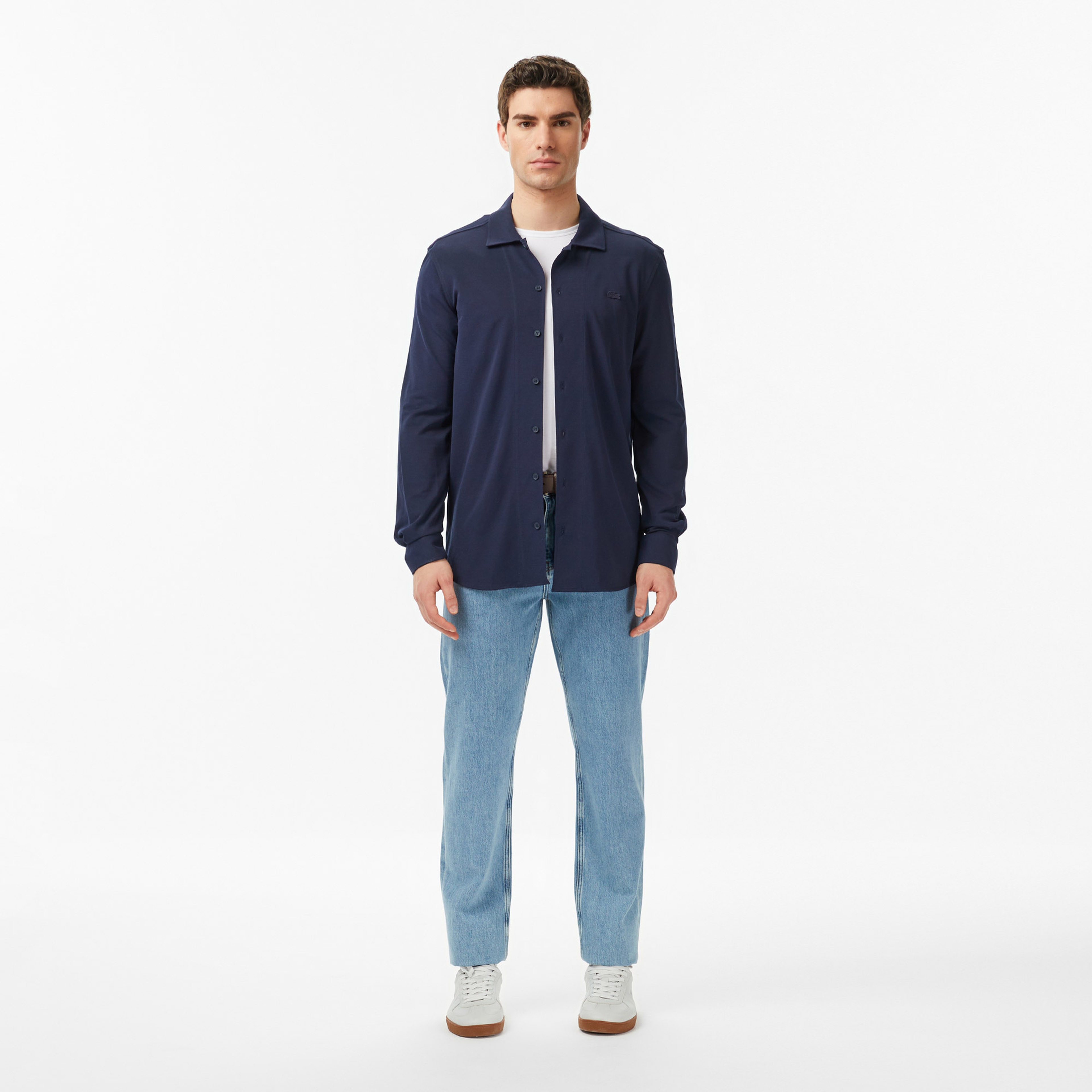 Erkek Slim Fit Lacivert Gömlek