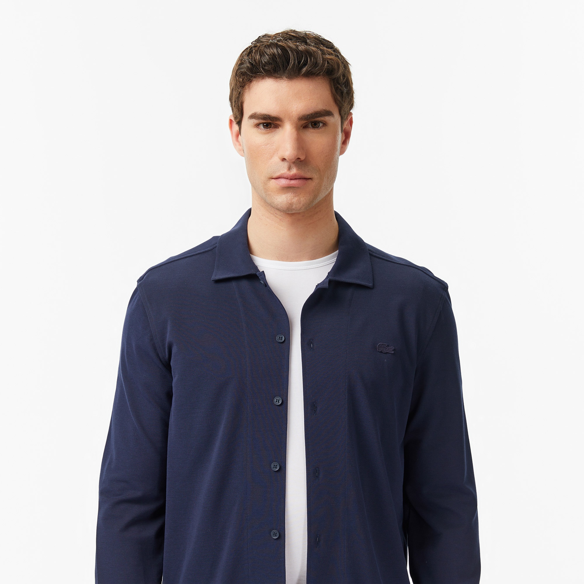 Erkek Slim Fit Lacivert Gömlek