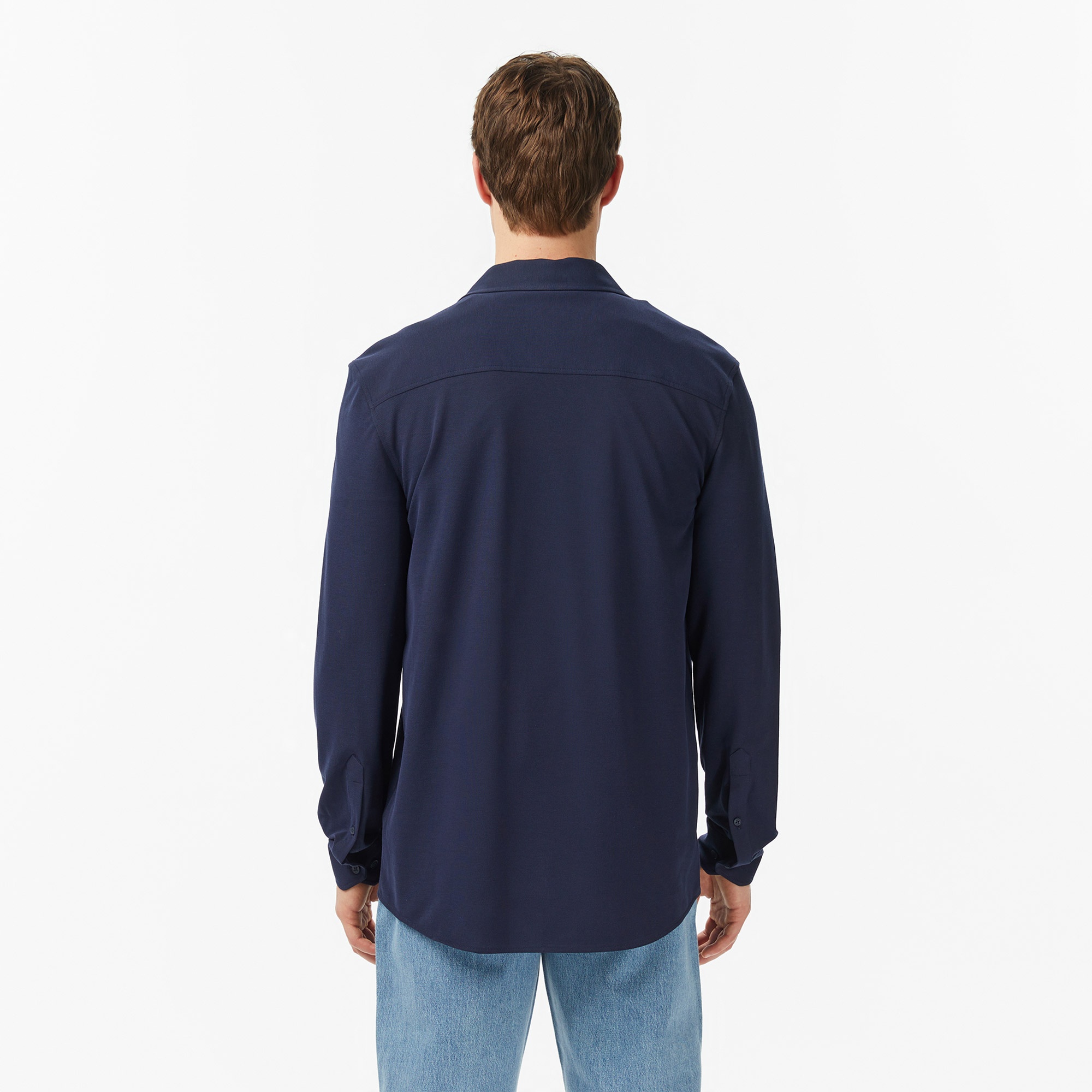 Erkek Slim Fit Lacivert Gömlek