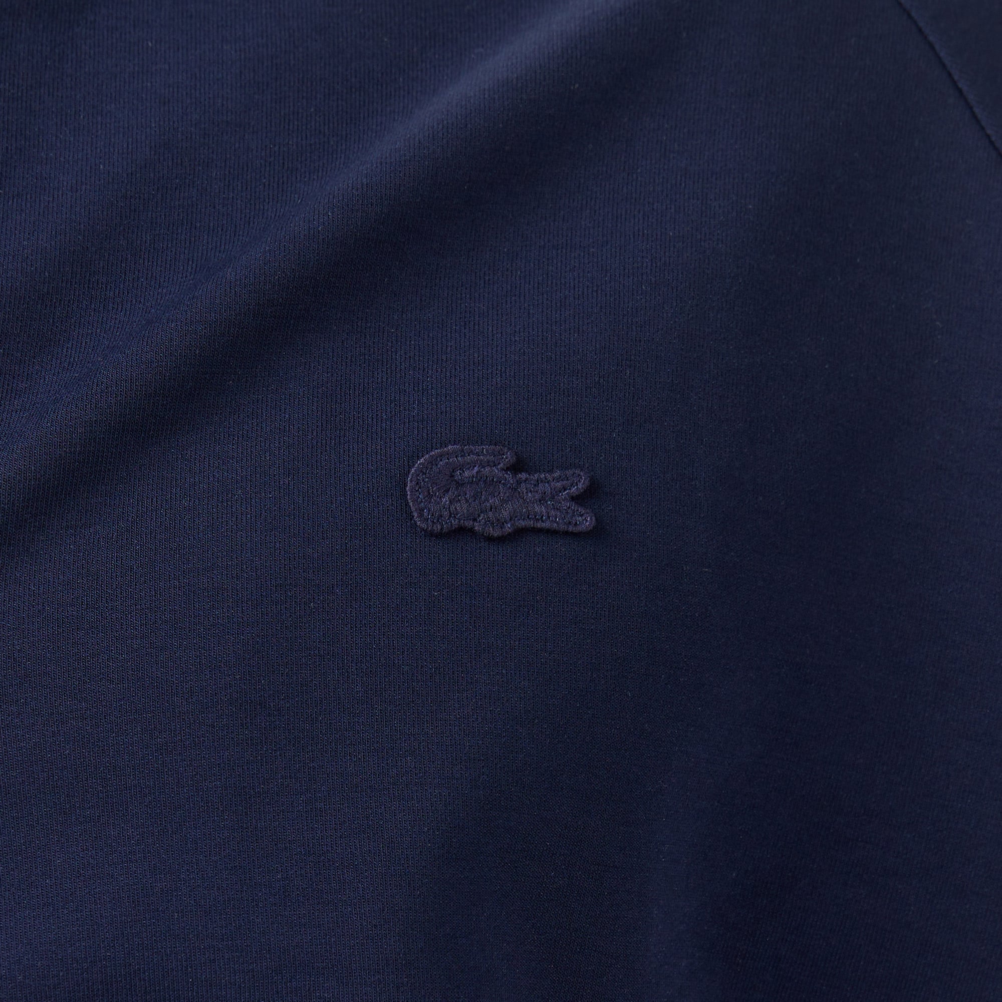 Lacoste Erkek Classic Fit Dik Yaka Lacivert Sweatshirt görsel 7