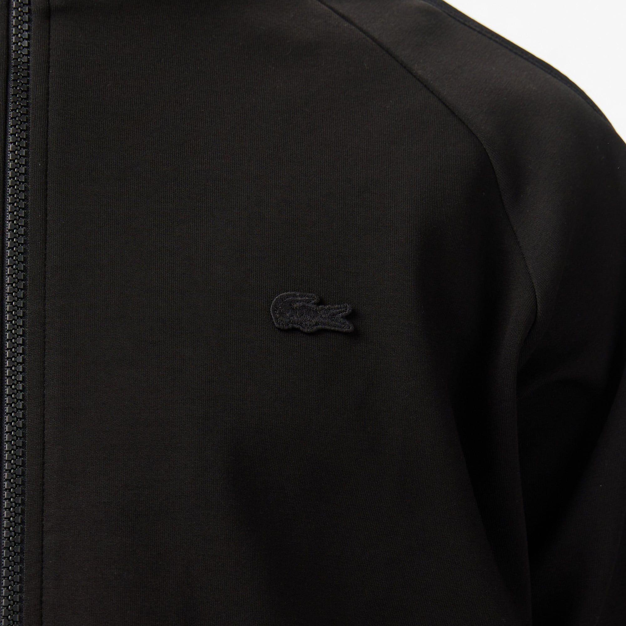 Lacoste Erkek Classic Fit Dik Yaka Siyah Sweatshirt görsel 7