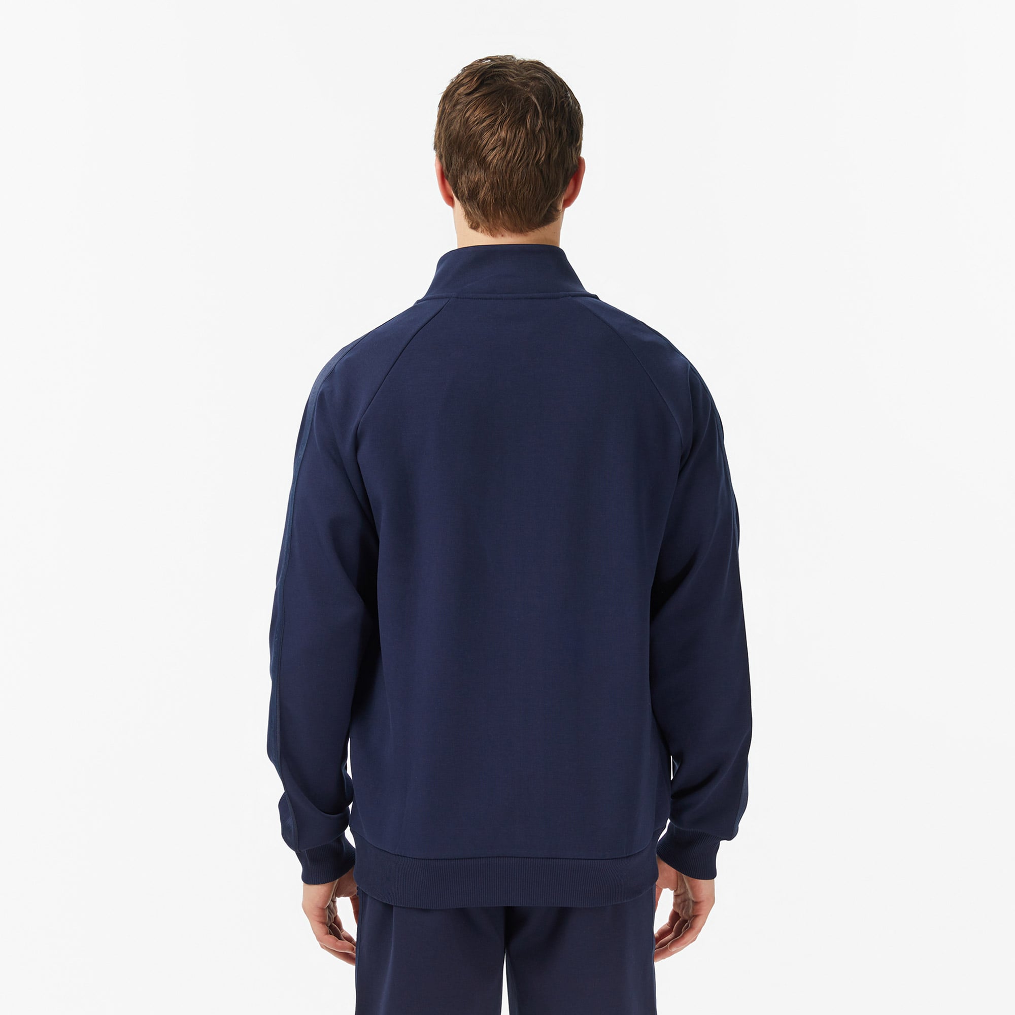 Lacoste Erkek Classic Fit Dik Yaka Lacivert Sweatshirt görsel 5