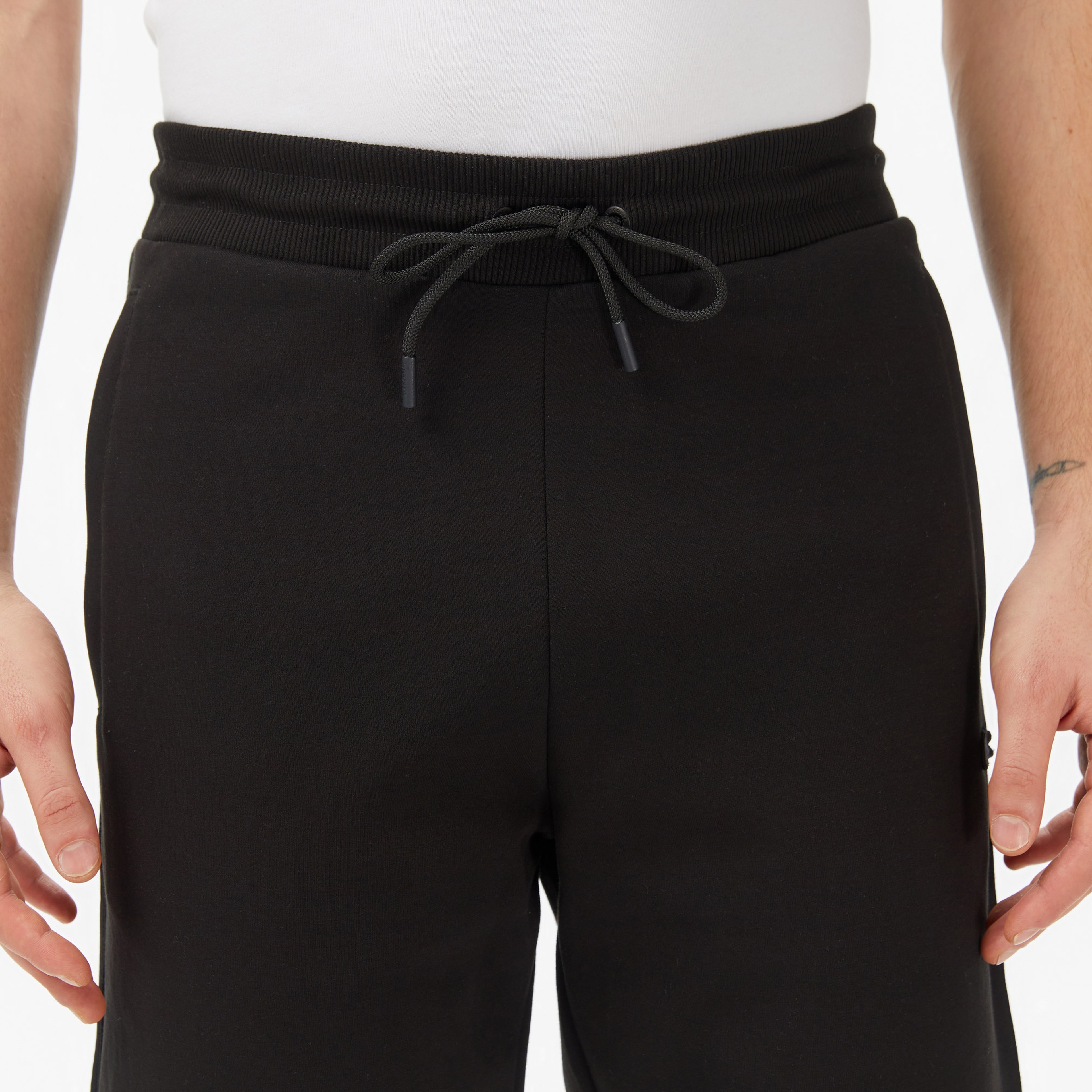 Erkek Regular Fit Siyah Eşofman Altı