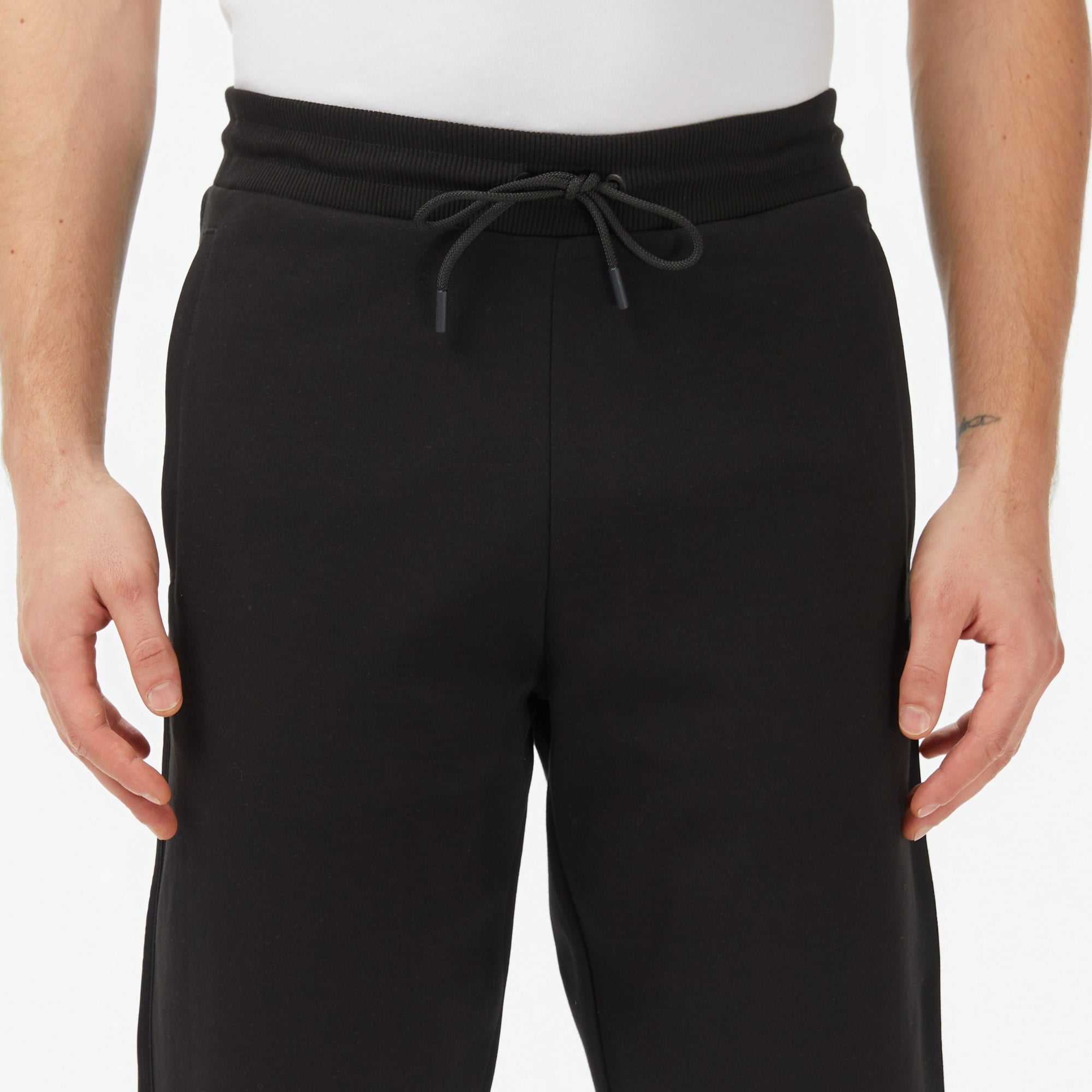 Erkek Regular Fit Siyah Eşofman Altı