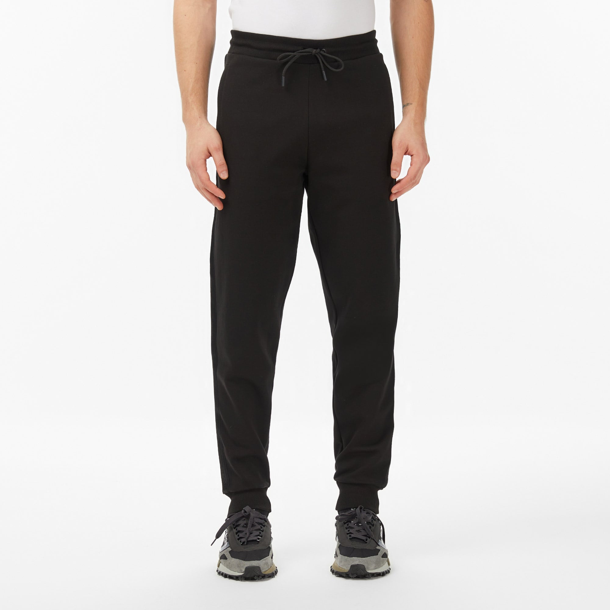 Erkek Regular Fit Siyah Eşofman Altı