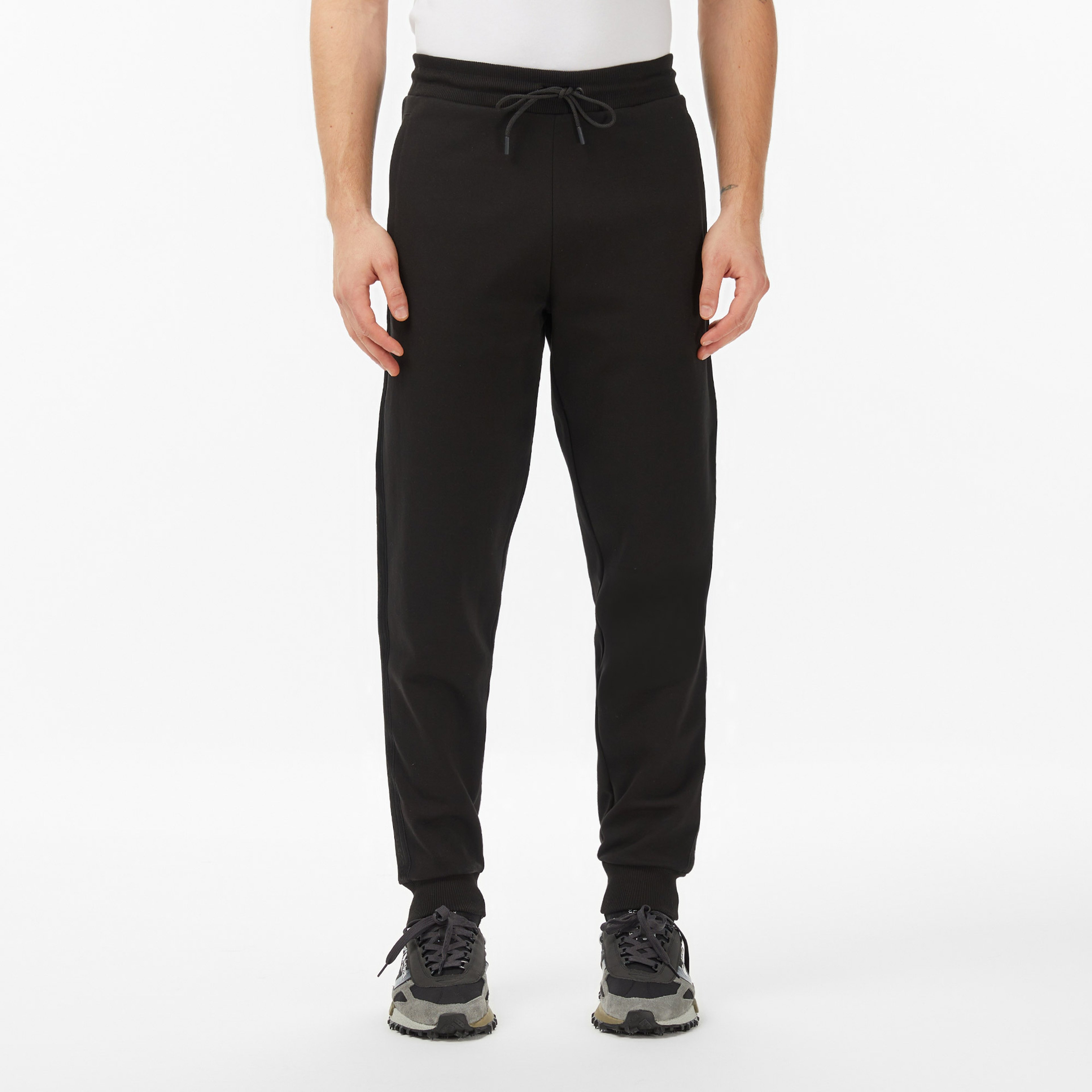 Erkek Regular Fit Siyah Eşofman Altı