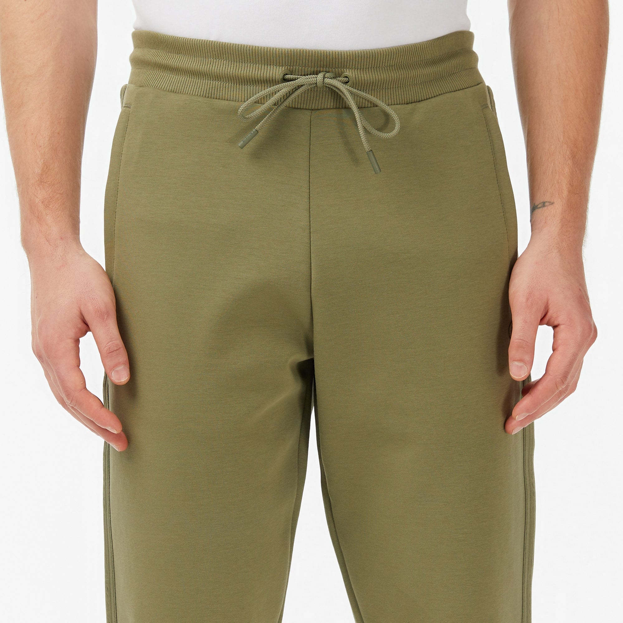 Erkek Regular Fit Haki Eşofman Altı