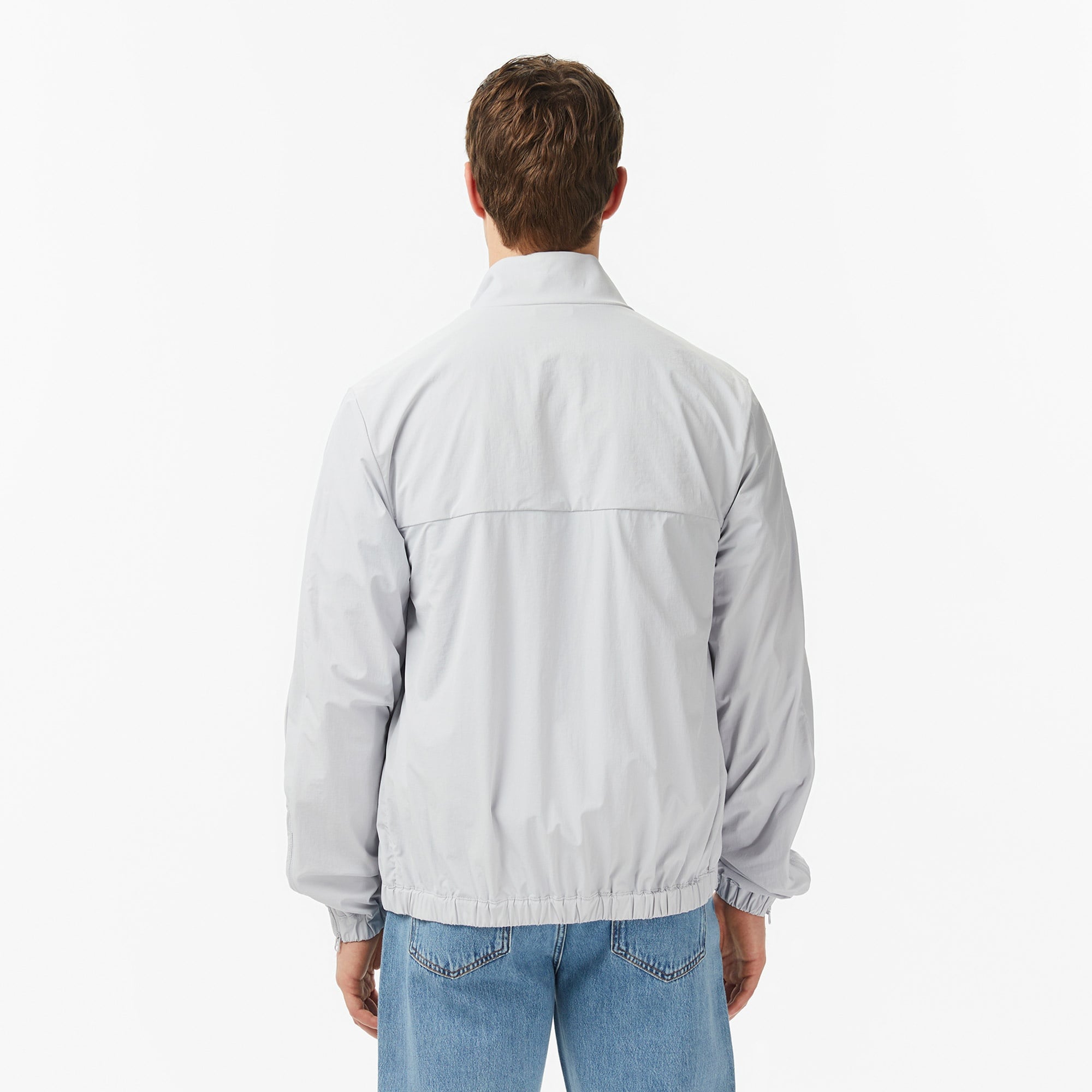 Erkek Regular Fit Dik Yaka Gri Mont