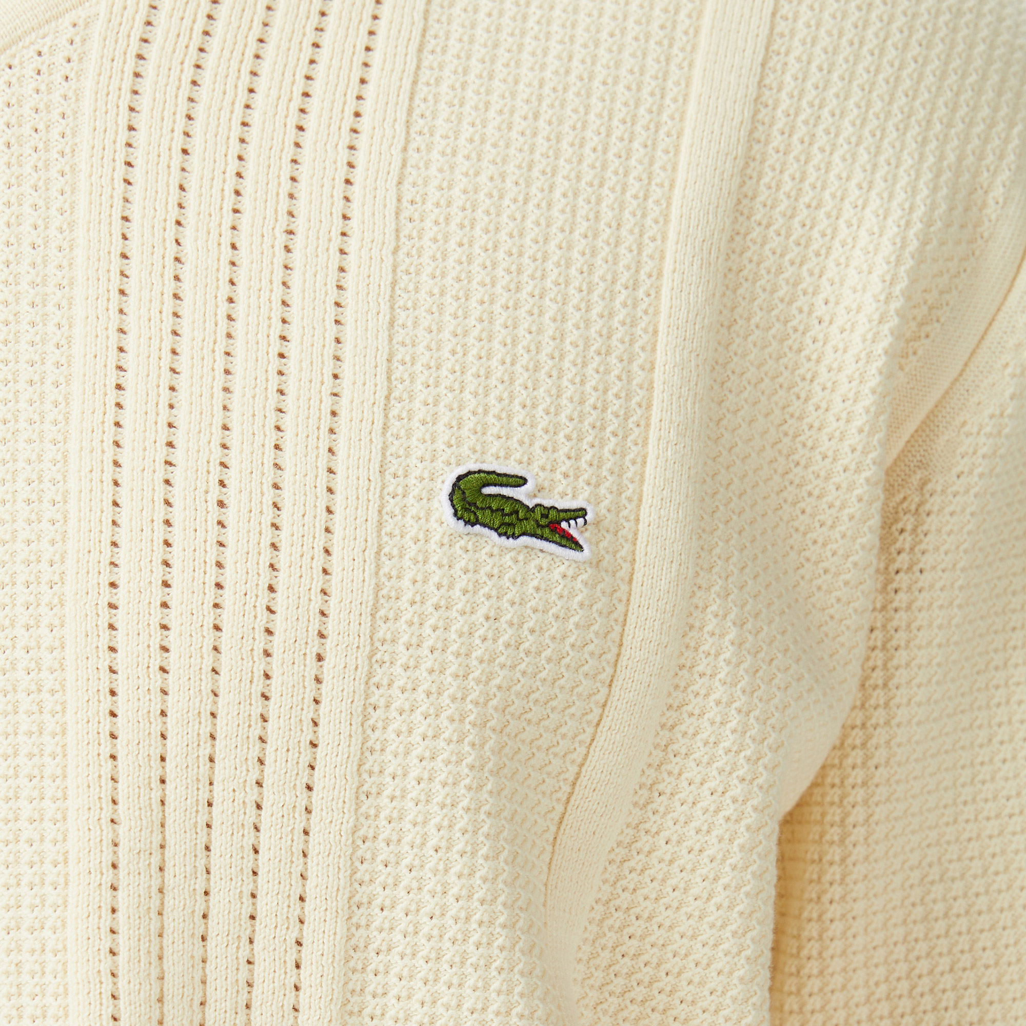 Lacoste Erkek Classic Fit Kısa Kollu Polo Yaka Bej Triko görsel 7