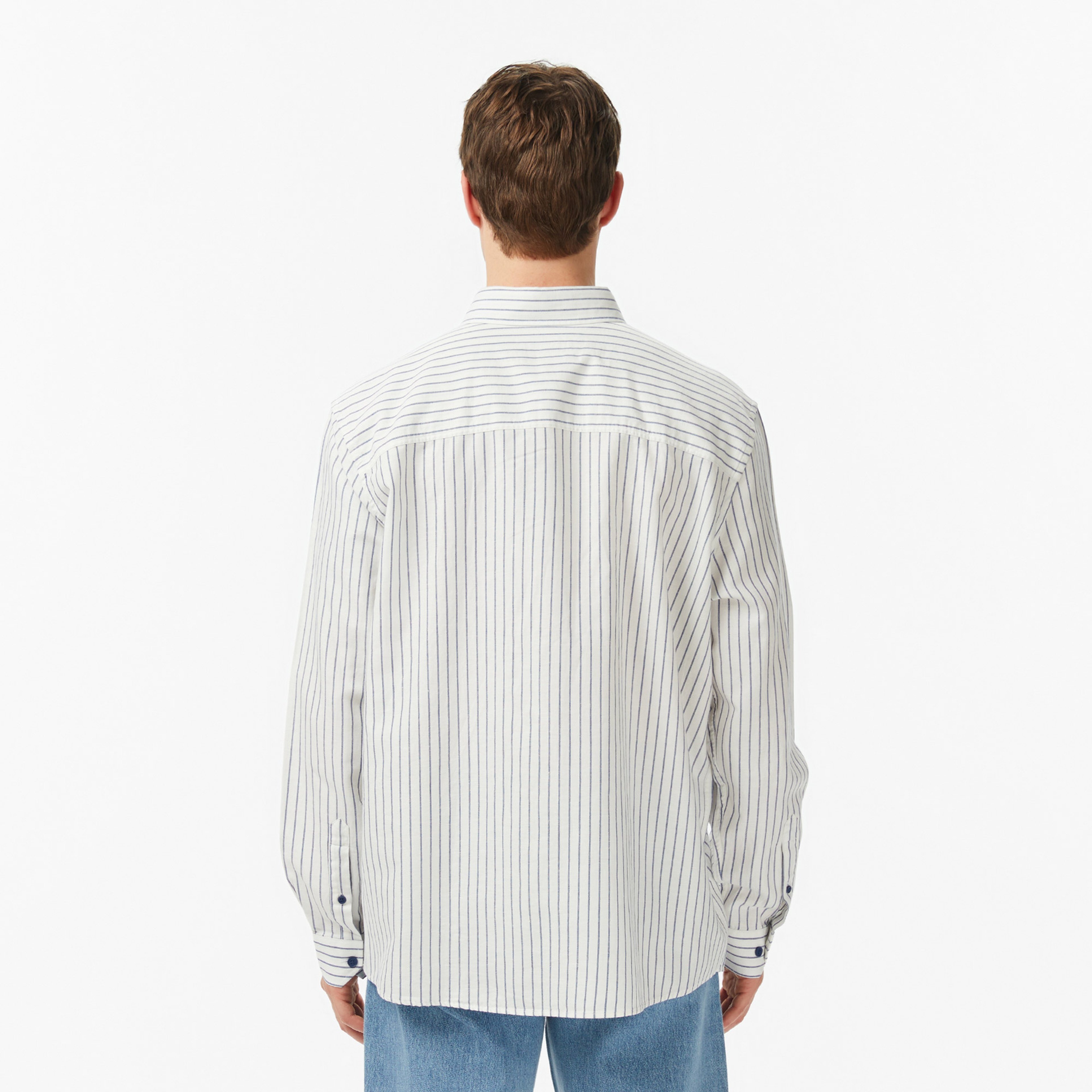 Erkek Regular Fit Düğmeli Yaka Krem Gömlek Erkek Regular Fit Düğmeli Yaka Krem Gömlek