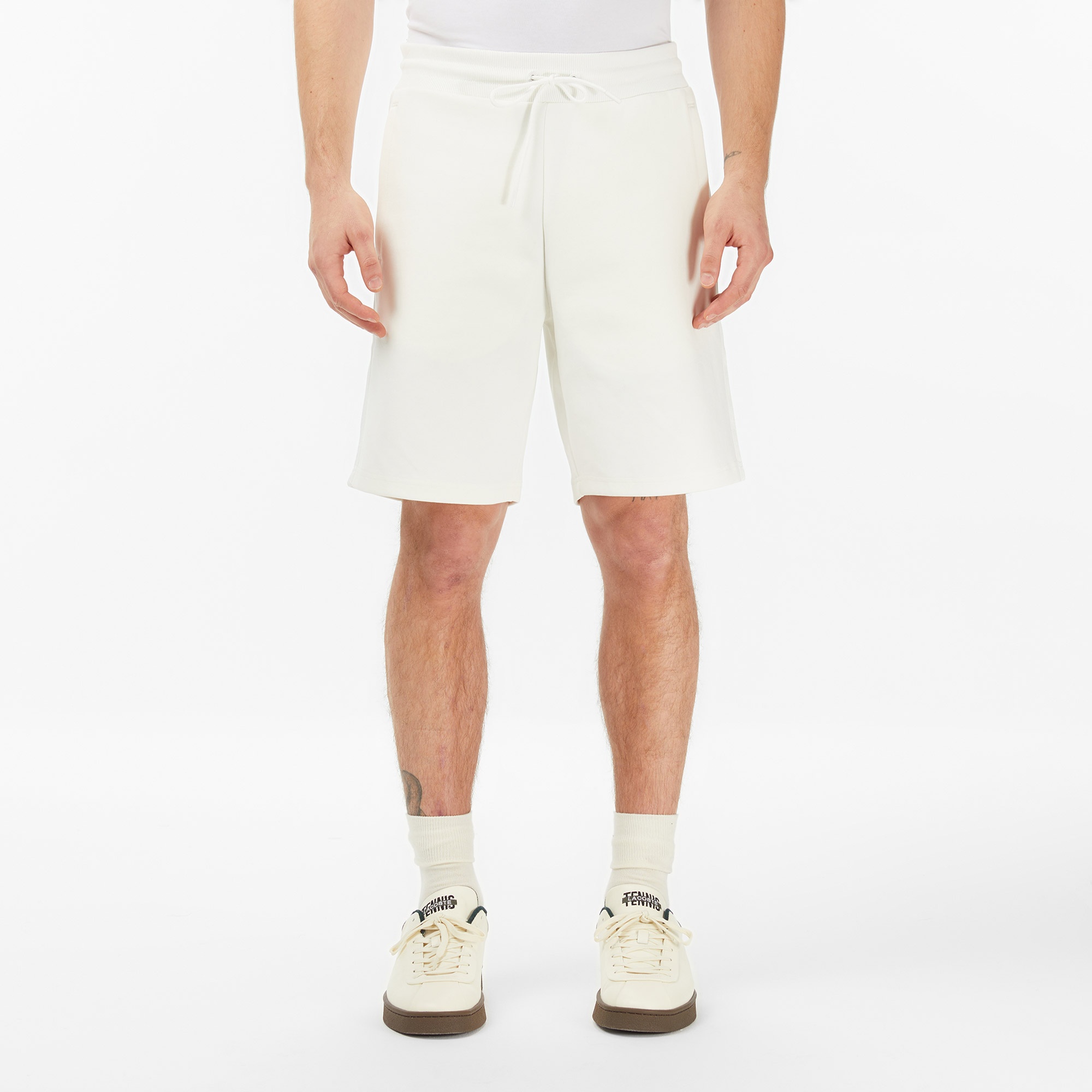 Erkek Regular Fit Krem Şort