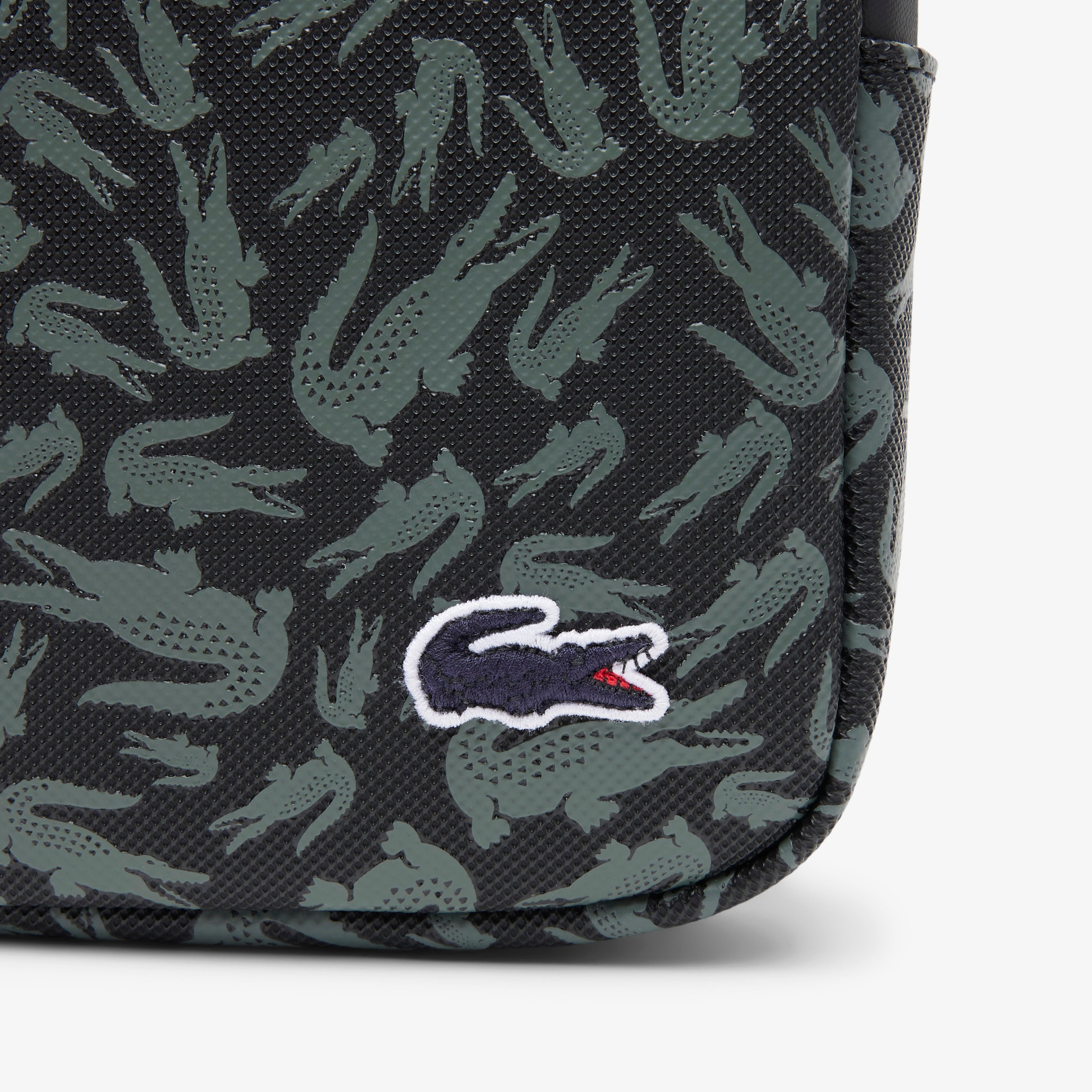 LCST Erkek Desenli Siyah Postacı Çantası LCST Erkek Desenli Siyah Postacı Çantası