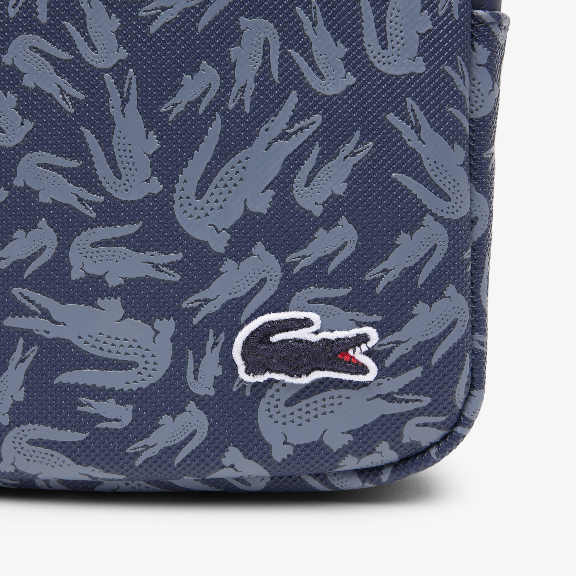 Lacoste LCST Erkek Desenli Lacivert Postacı Çantası görsel 5