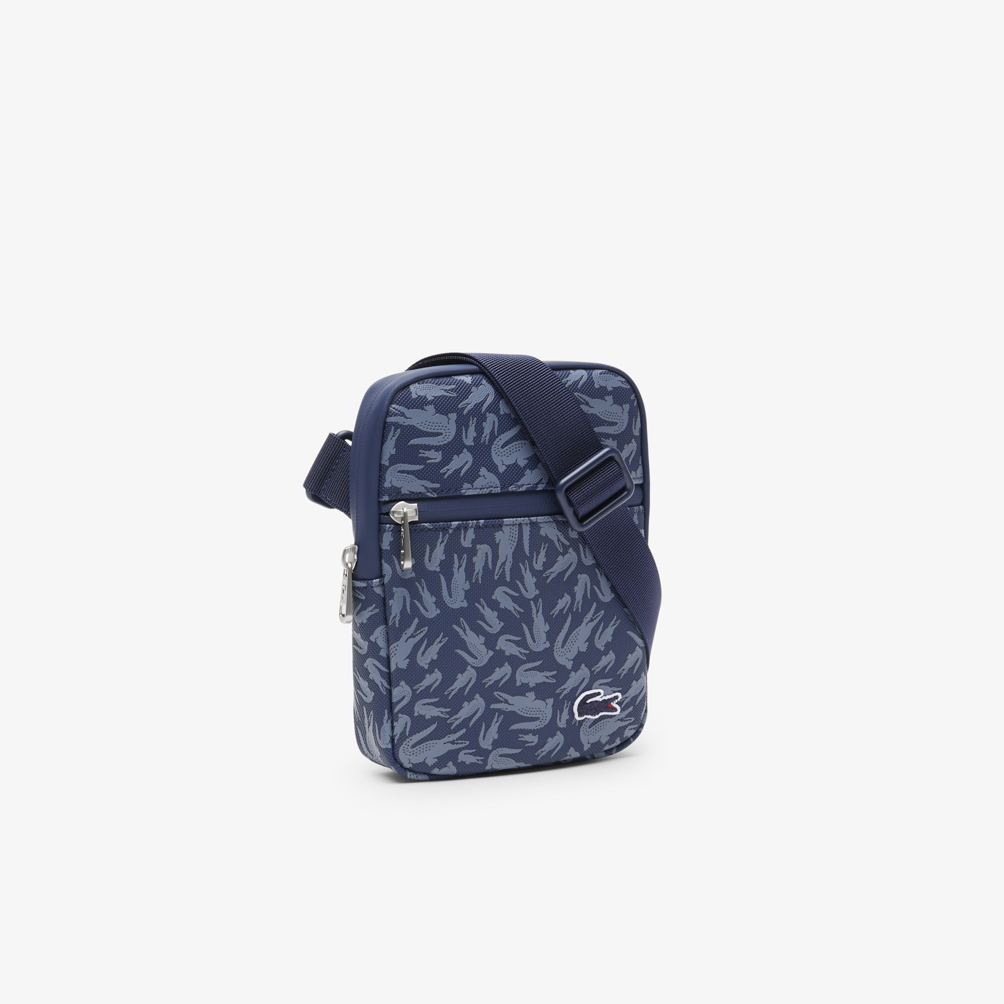 Lacoste LCST Erkek Desenli Lacivert Postacı Çantası görsel 2