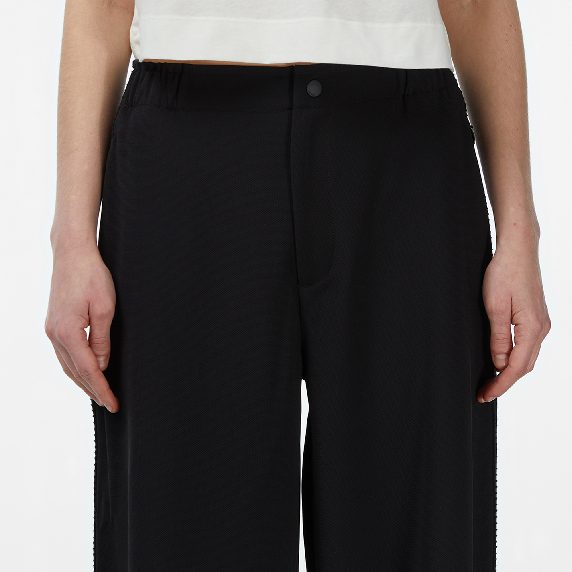 Lacoste Kadın Relaxed Fit Siyah Pantolon görsel 7