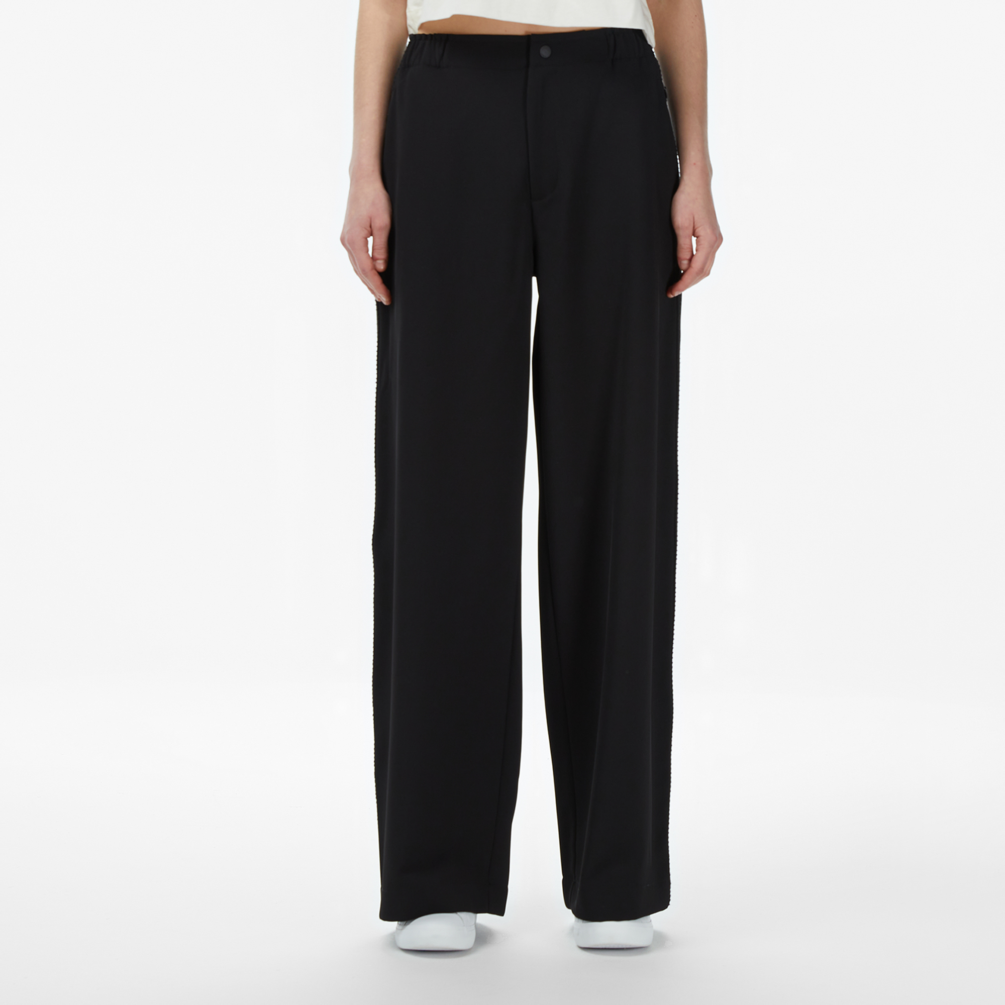 Lacoste Kadın Relaxed Fit Siyah Pantolon görsel 6