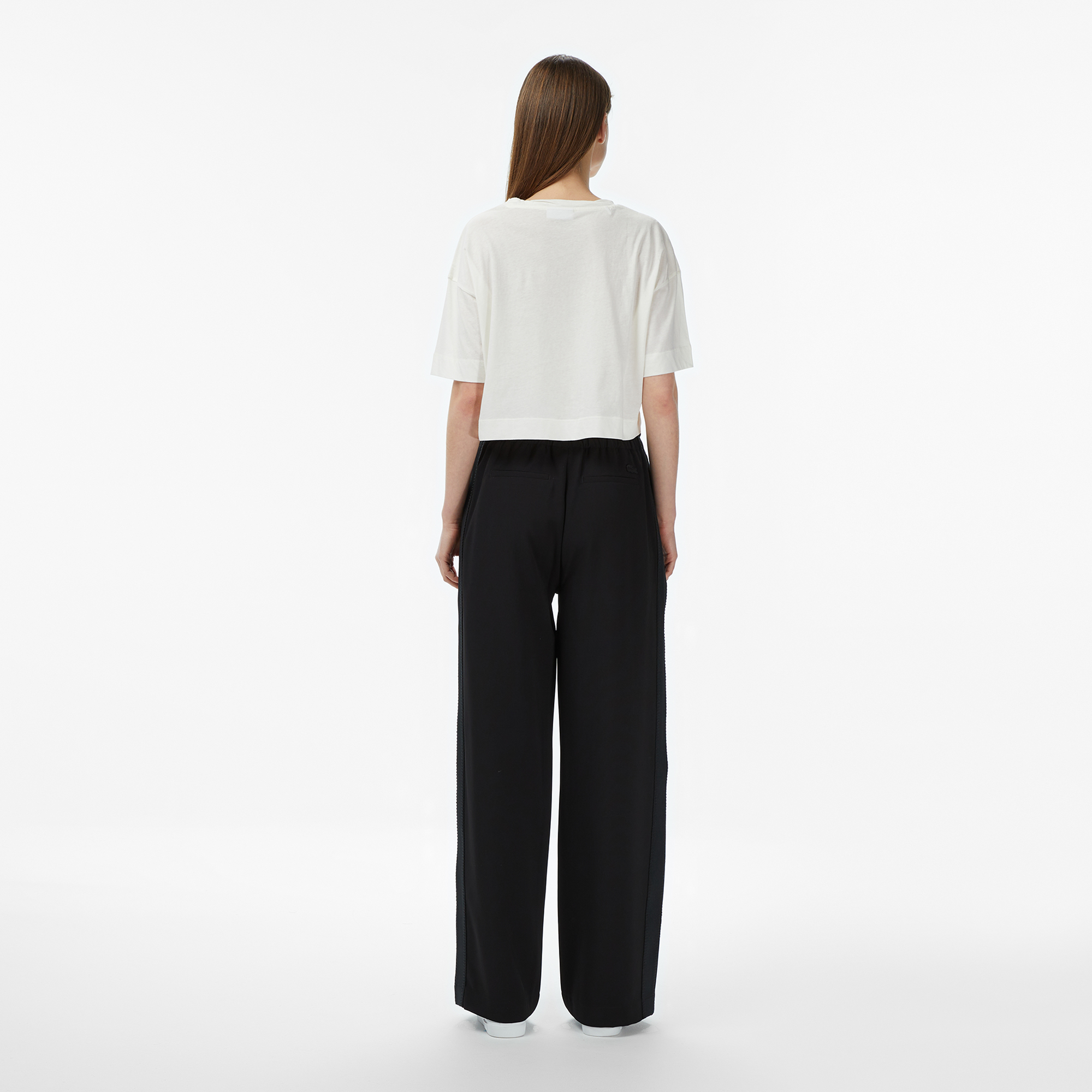 Lacoste Kadın Relaxed Fit Siyah Pantolon görsel 2