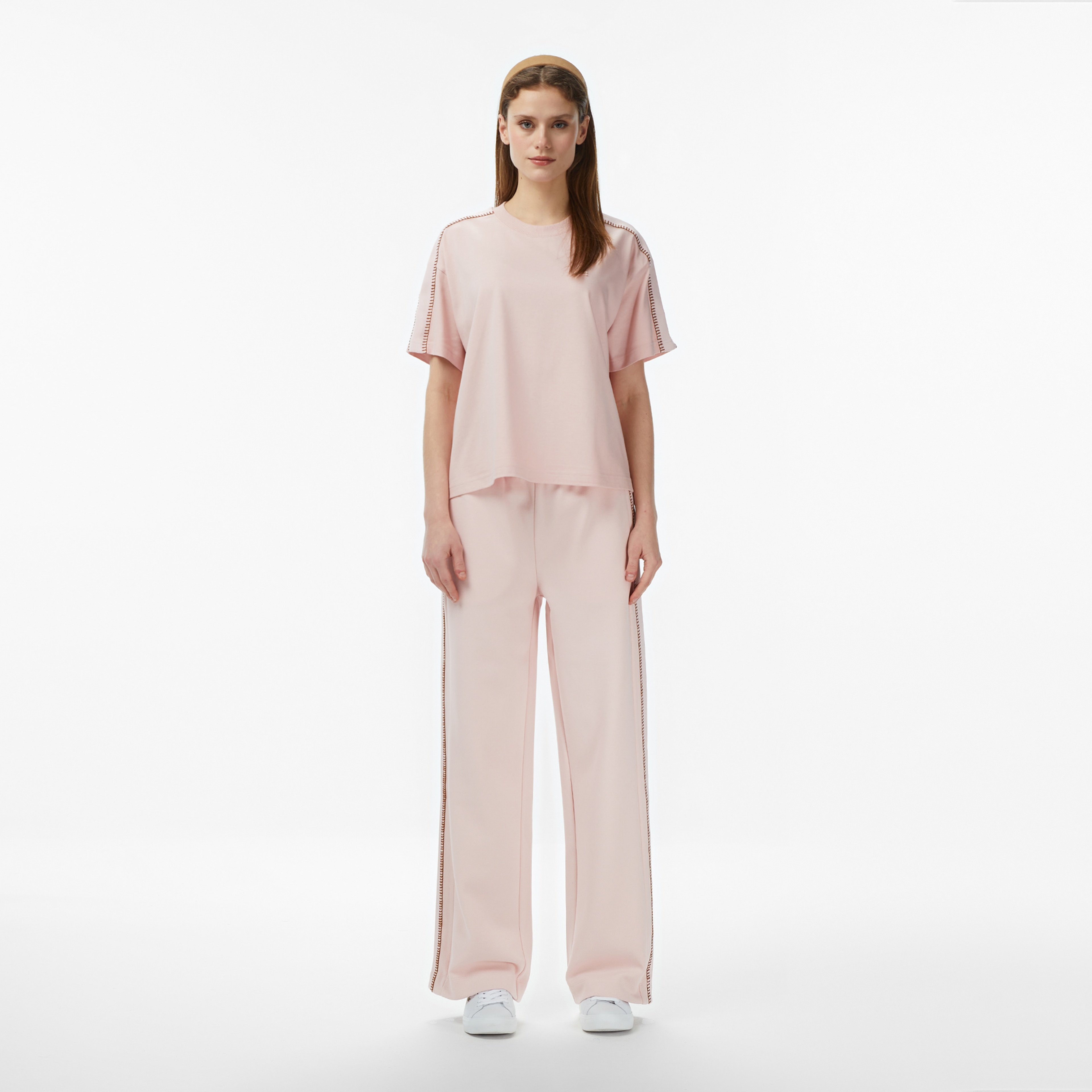 Kadın Regular Fit Açık Pembe Eşofman Altı