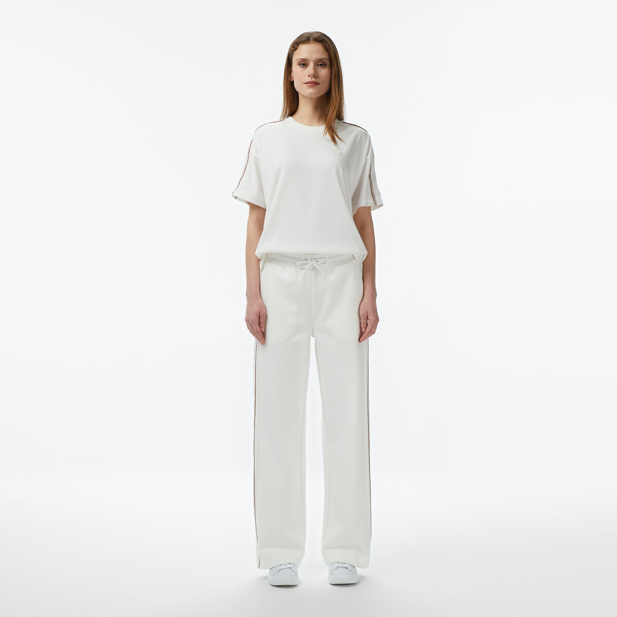 Kadın Regular Fit Krem Eşofman Altı