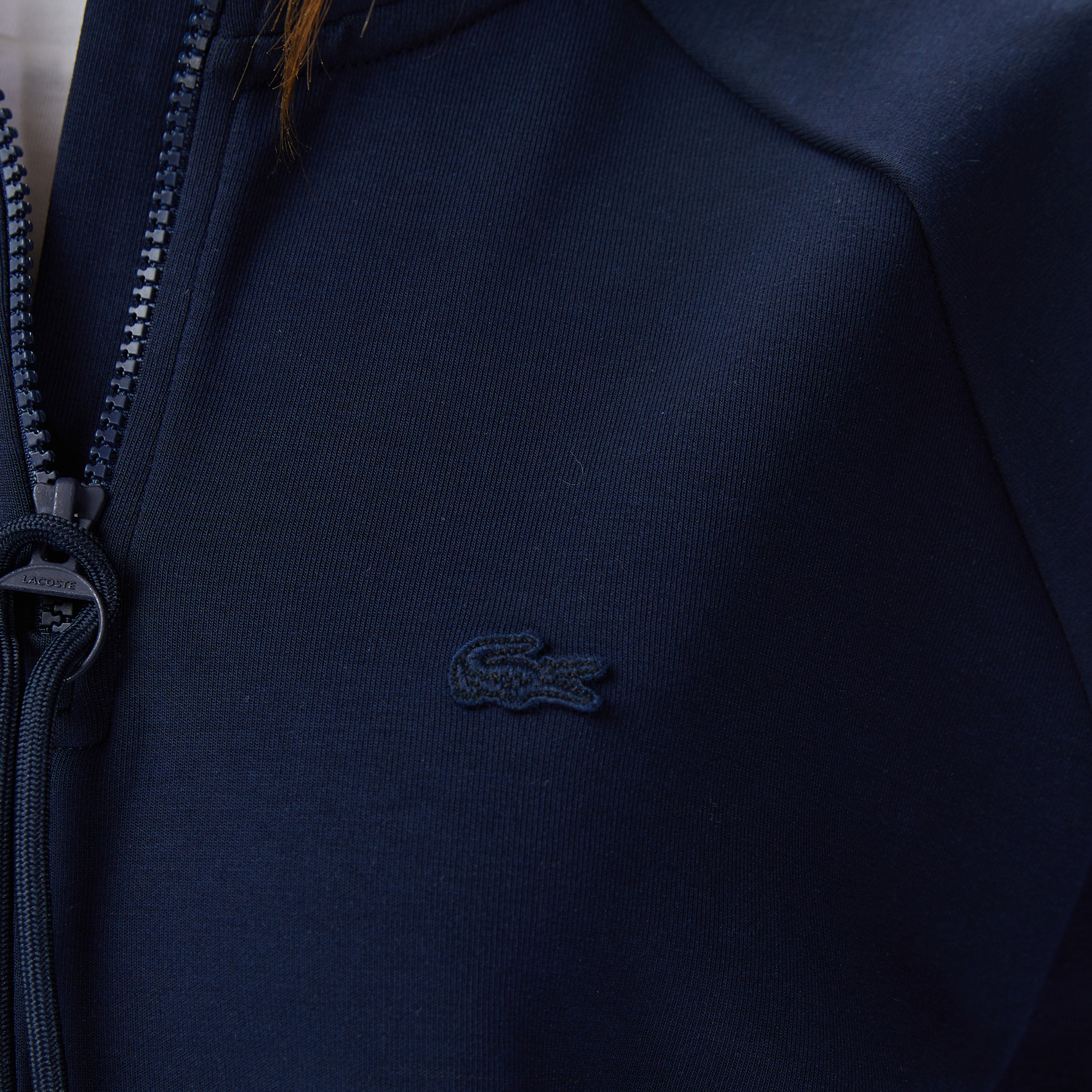 Kadın Loose Fit Dik Yaka Lacivert Sweatshirt