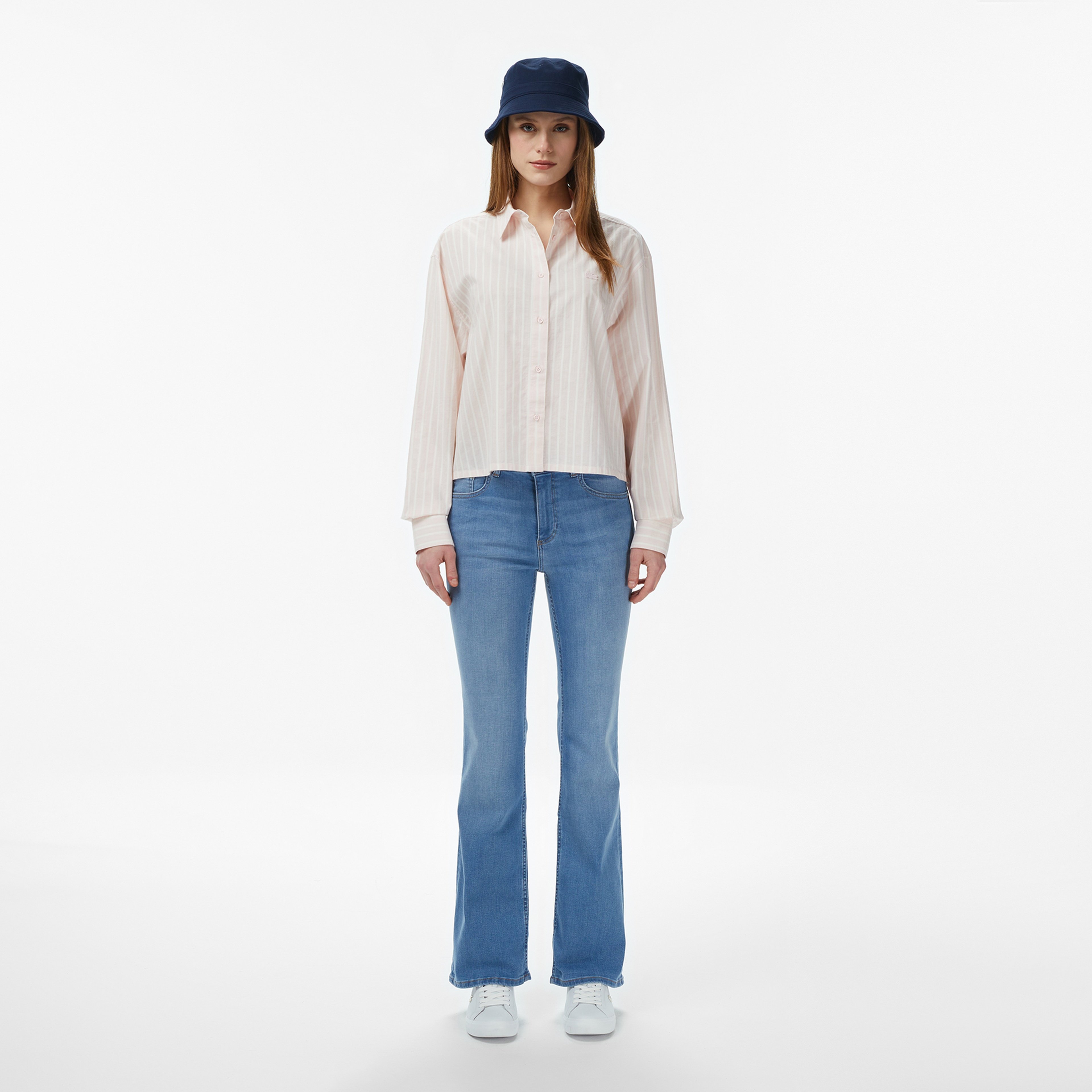 Kadın Slim Fit Mavi Jean Pantolon Kadın Slim Fit Mavi Jean Pantolon