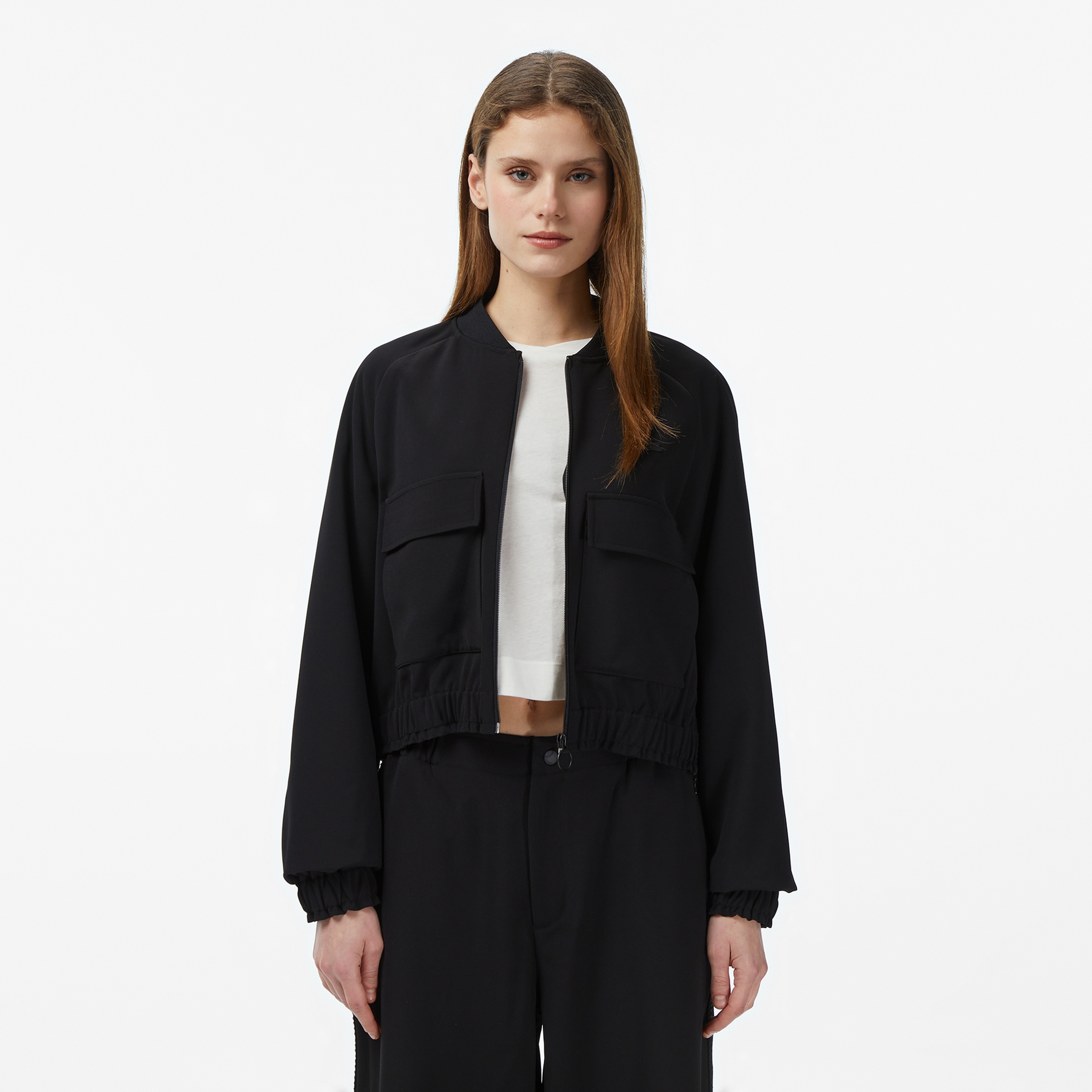 Kadın Regular Fit Siyah Gömlek