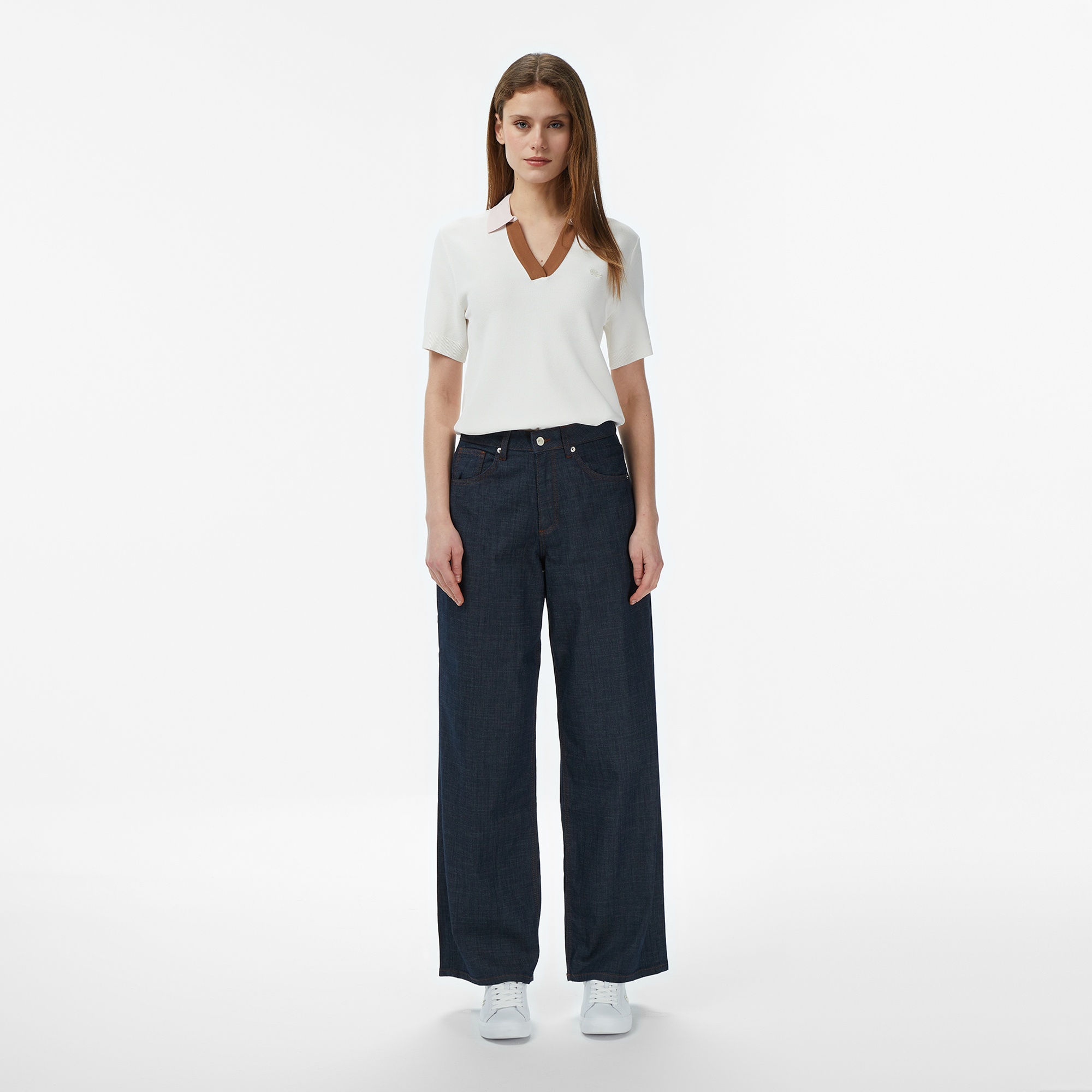 Kadın Regular Fit Koyu Mavi Jean Pantolon