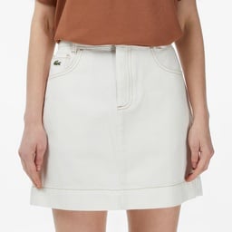 Kadın Classic Fit Denim Krem Etek Krem