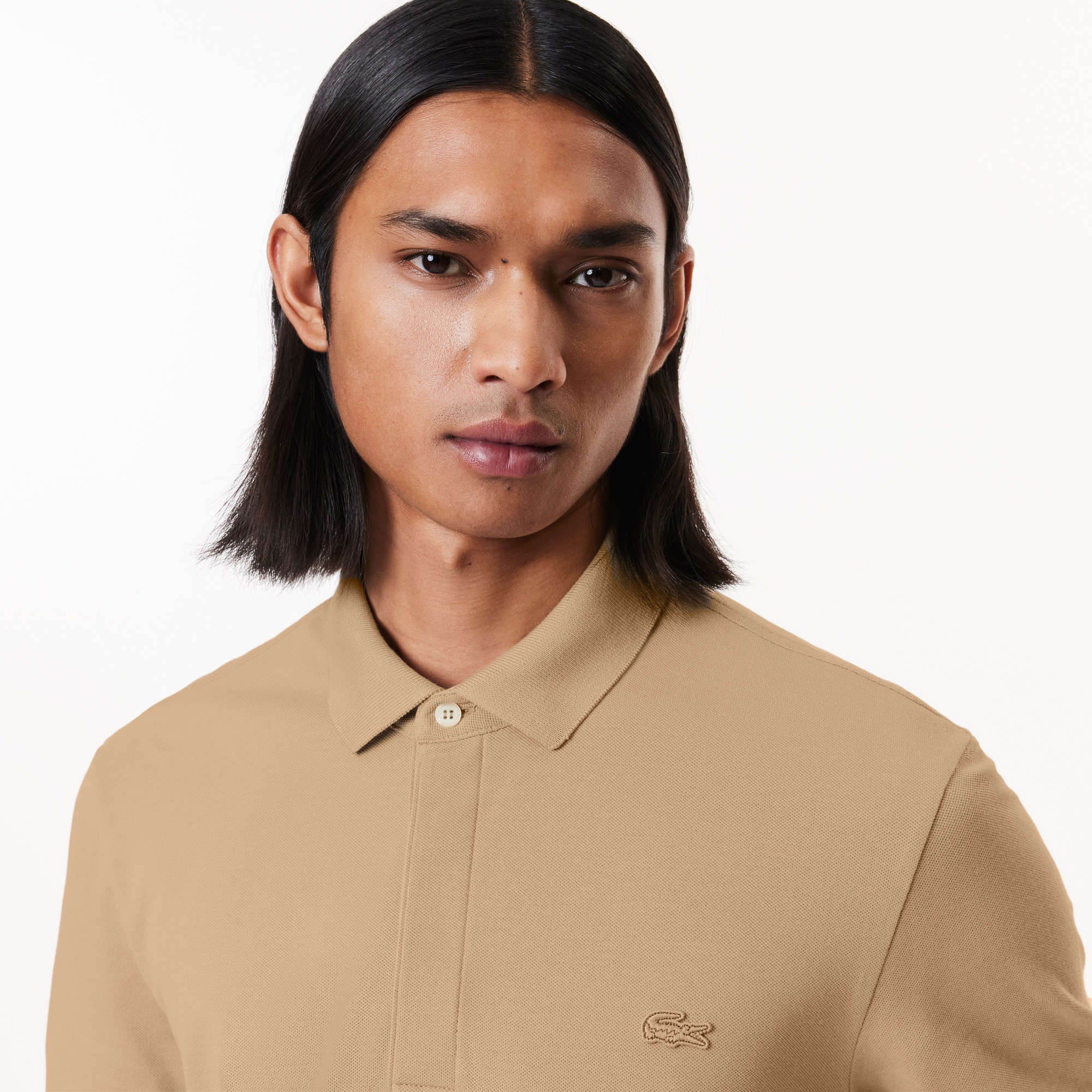 Erkek Regular Fit Bej Paris Polo