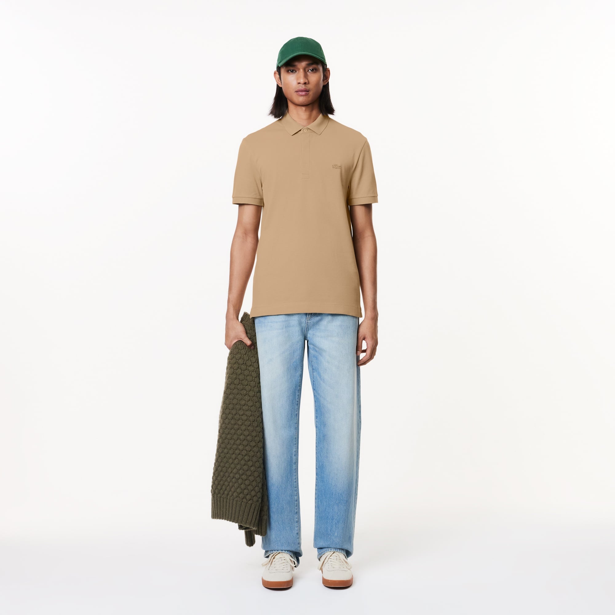 Erkek Regular Fit Bej Paris Polo