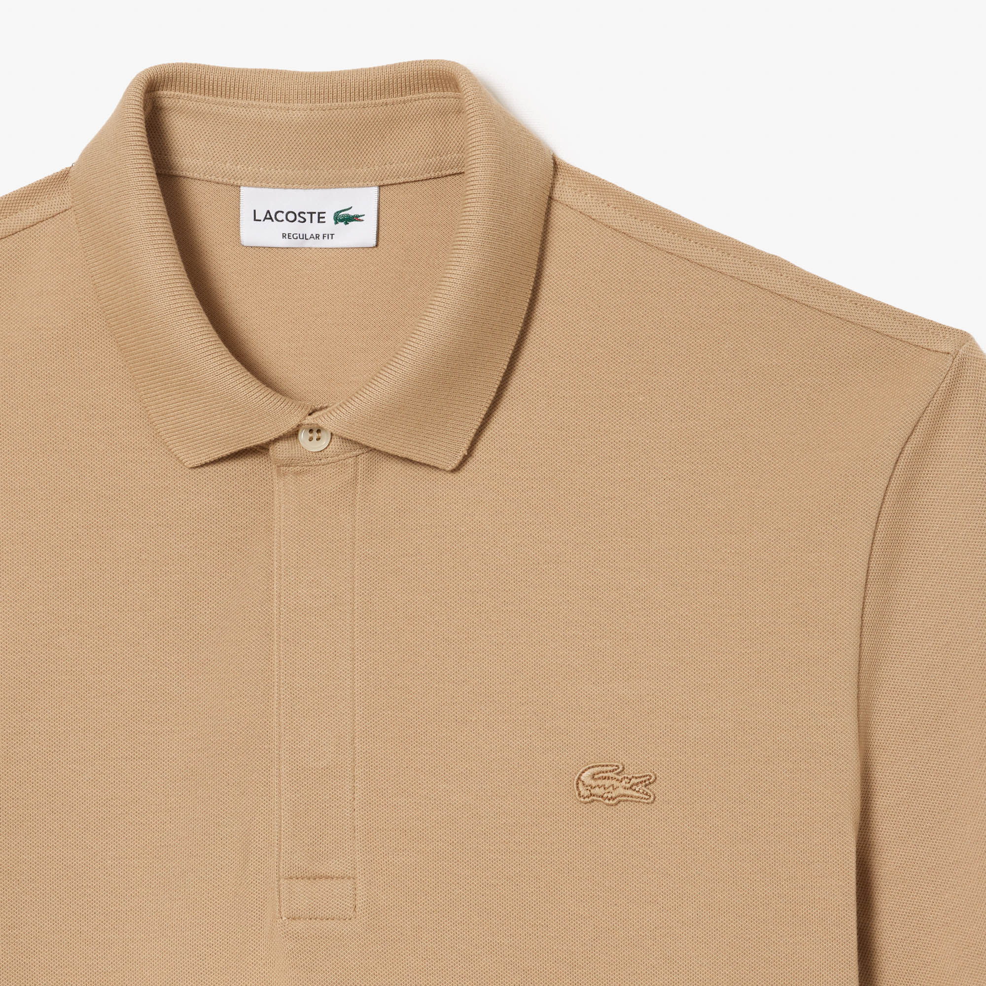 Lacoste Erkek Regular Fit Bej Paris Polo görsel 6