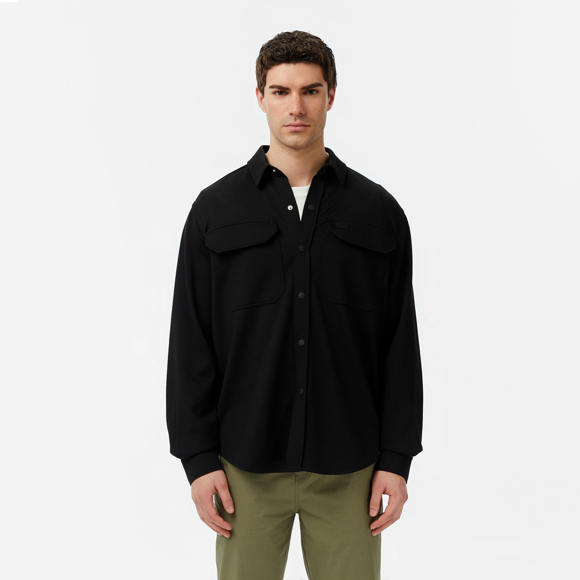 Erkek Regular Fit Siyah Gömlek