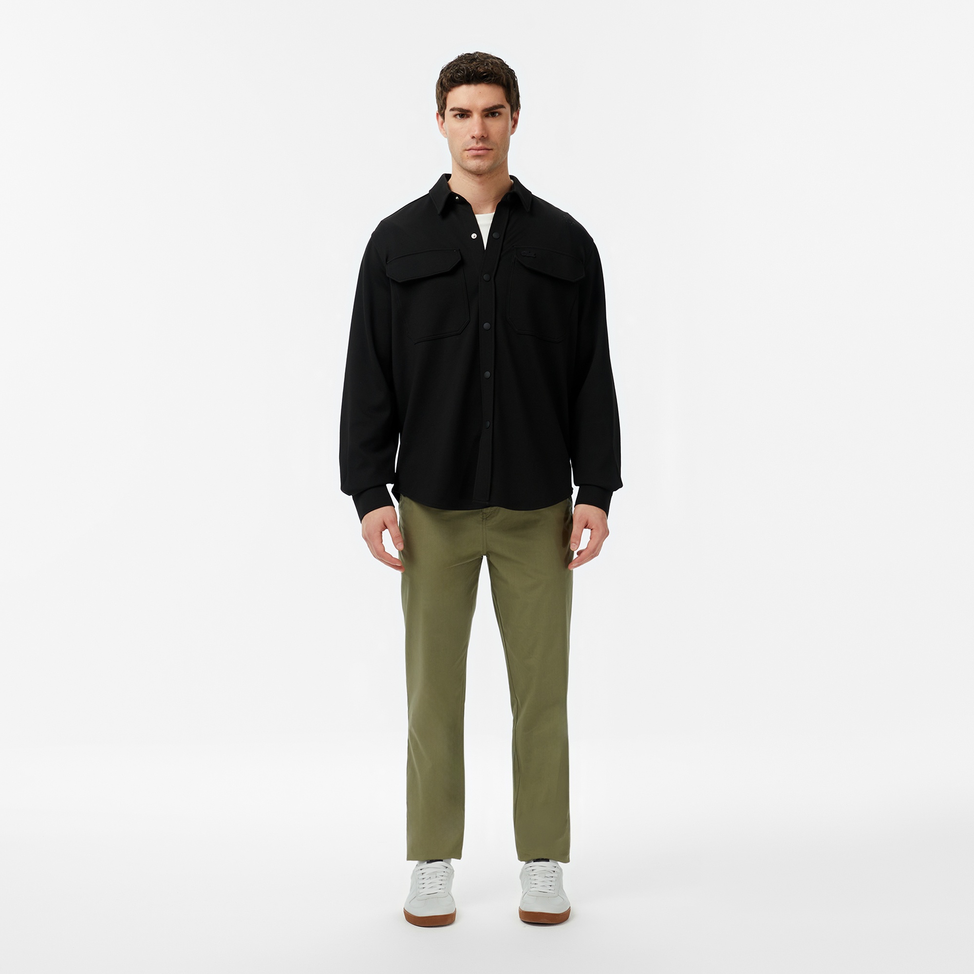 Erkek Regular Fit Siyah Gömlek