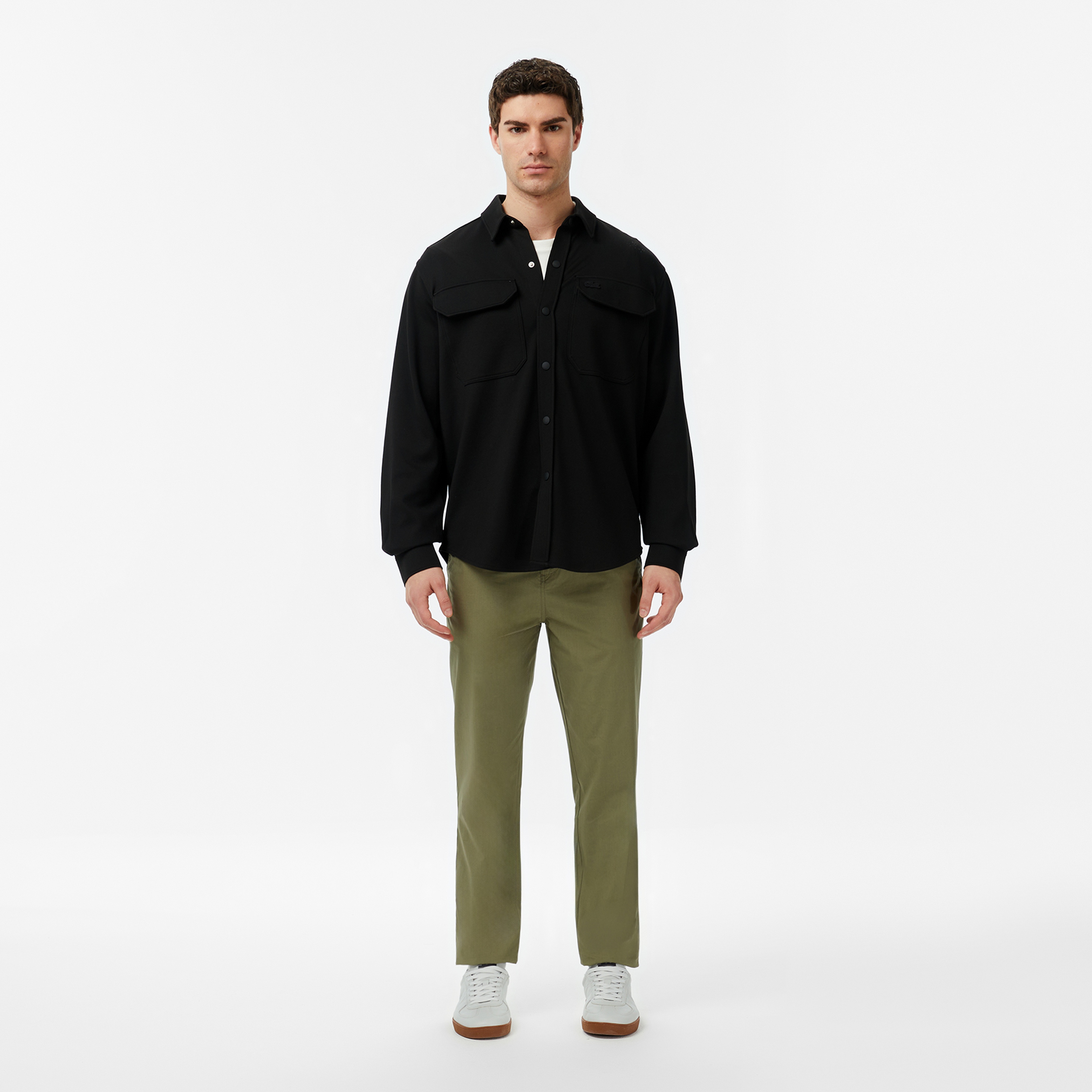 Erkek Regular Fit Siyah Gömlek