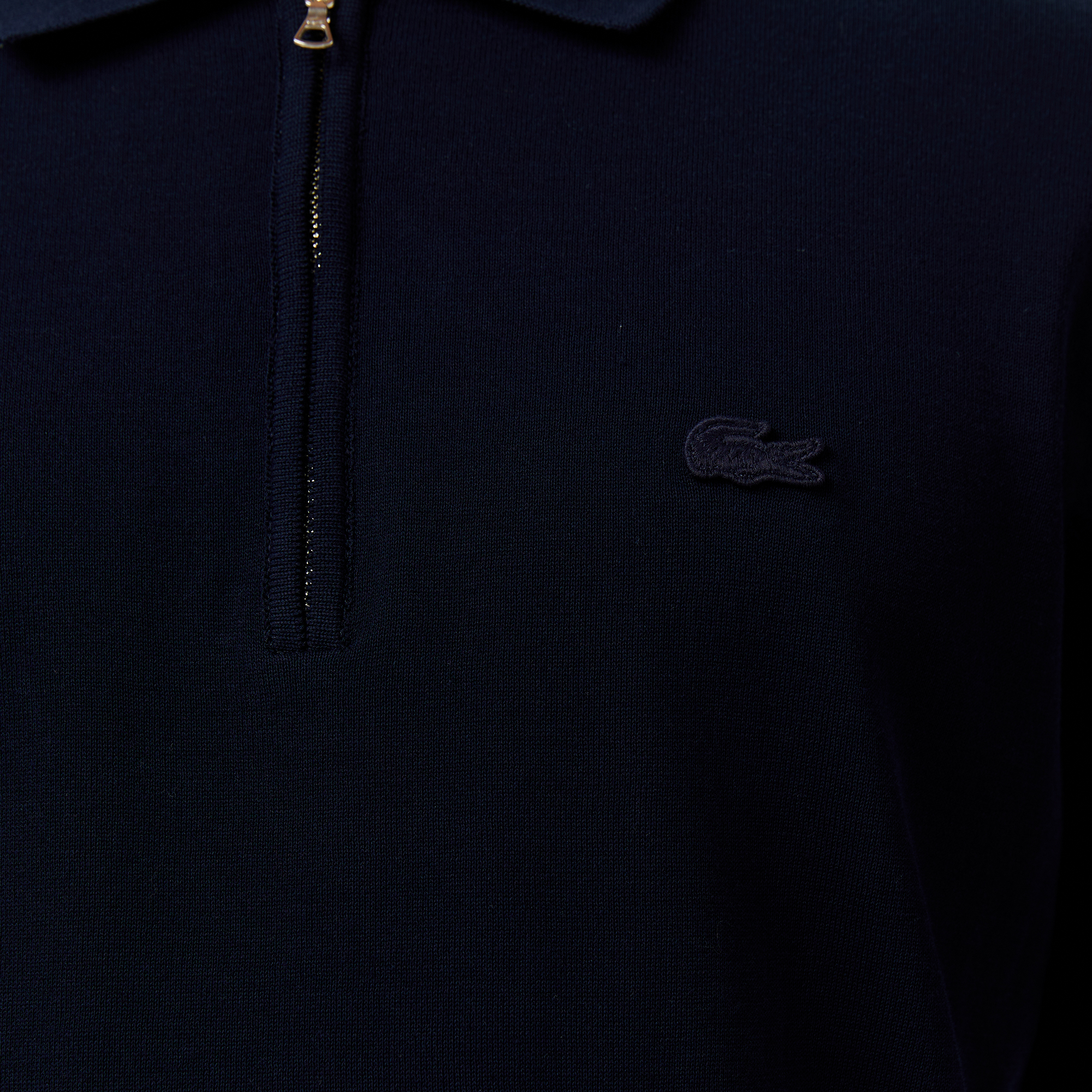 Erkek Classic Fit Kısa Kollu Polo Yaka Lacivert Triko