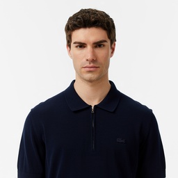 Erkek Classic Fit Kısa Kollu Polo Yaka Lacivert Triko Lacivert