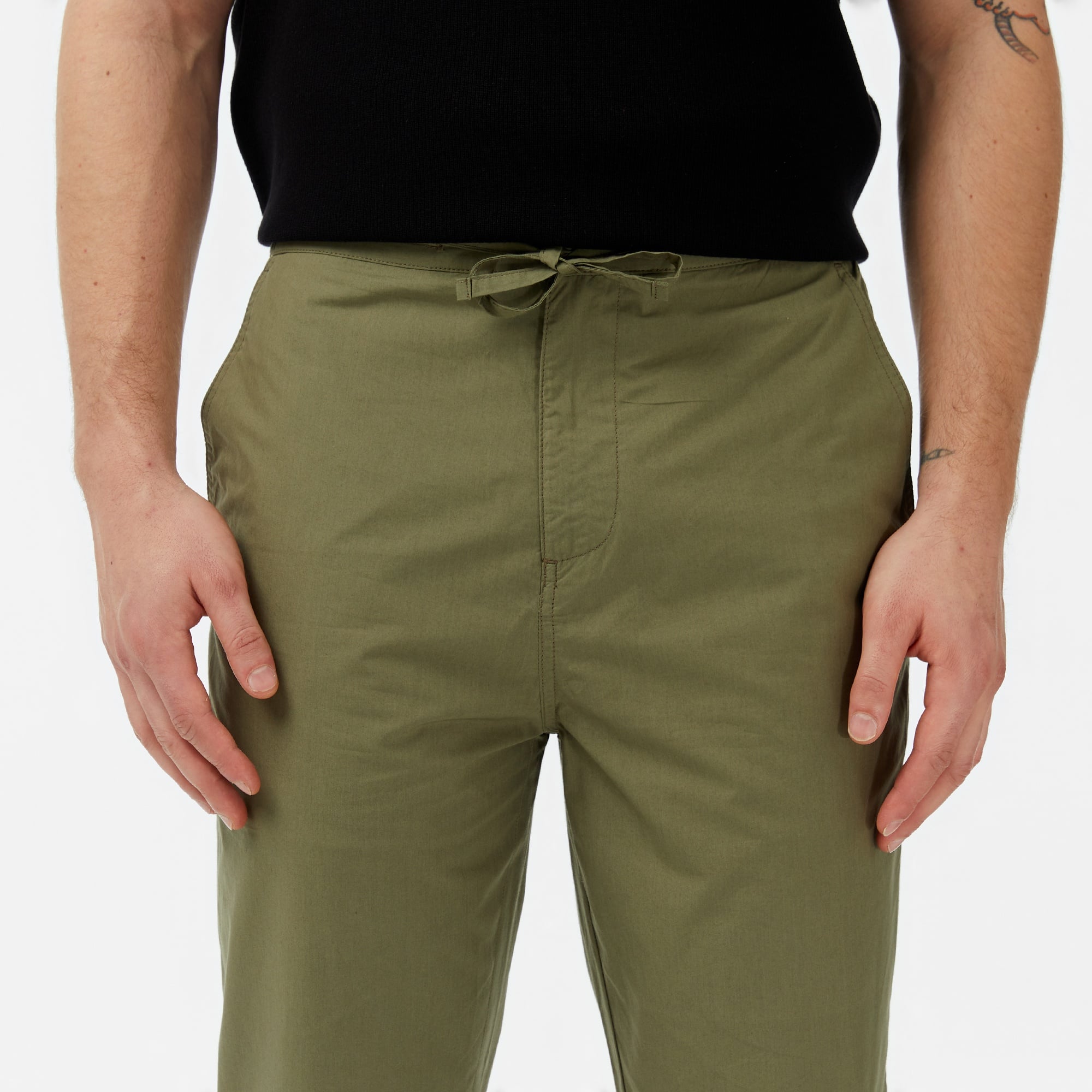 Erkek Regular Fit Haki Pantolon