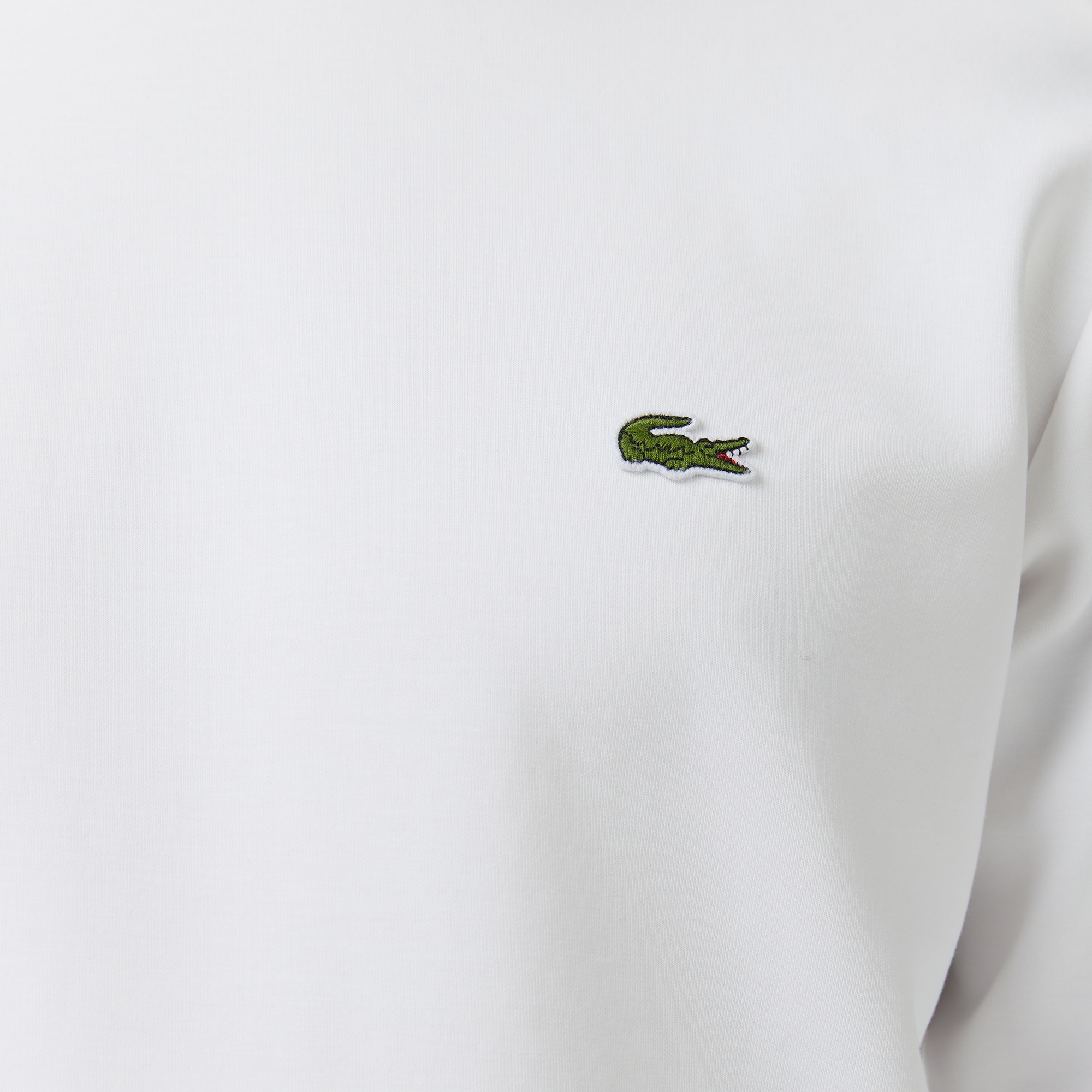 Erkek Classic Fit Bisiklet Yaka Beyaz Sweatshirt