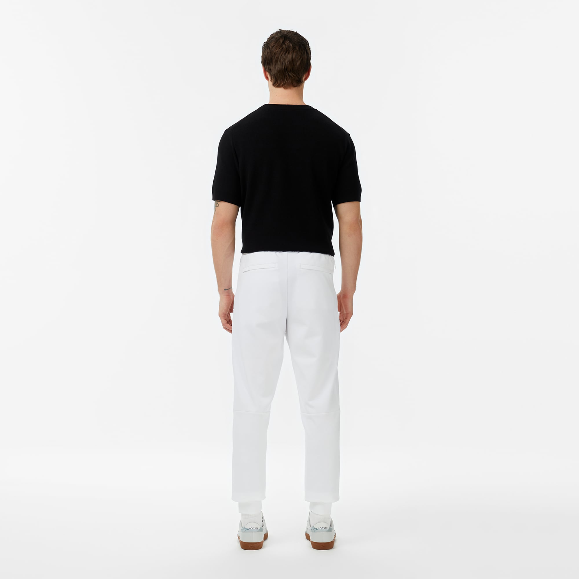 Erkek Slim Fit Beyaz Eşofman Altı