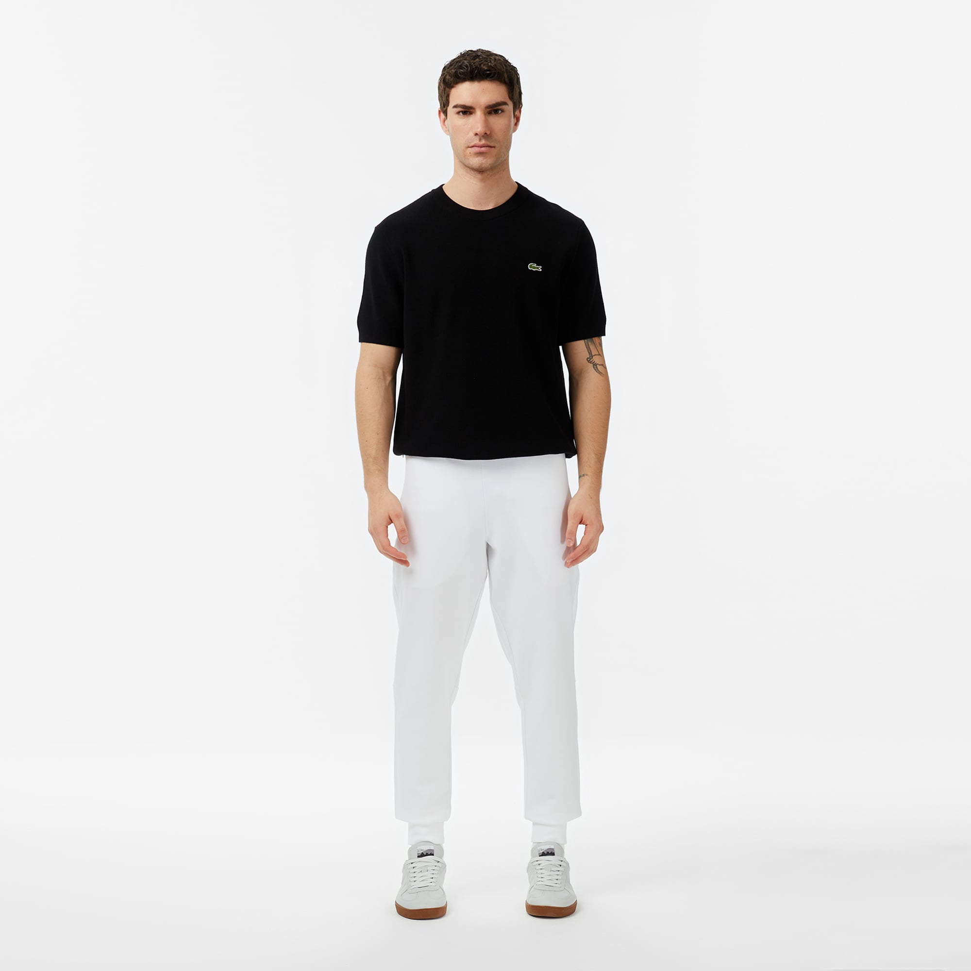 Erkek Slim Fit Beyaz Eşofman Altı