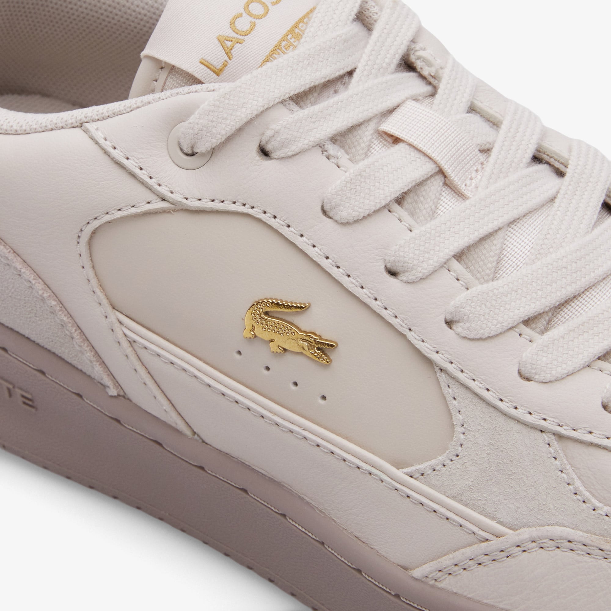 Lacoste L001 Ace Kadın Krem Sneaker görsel 6