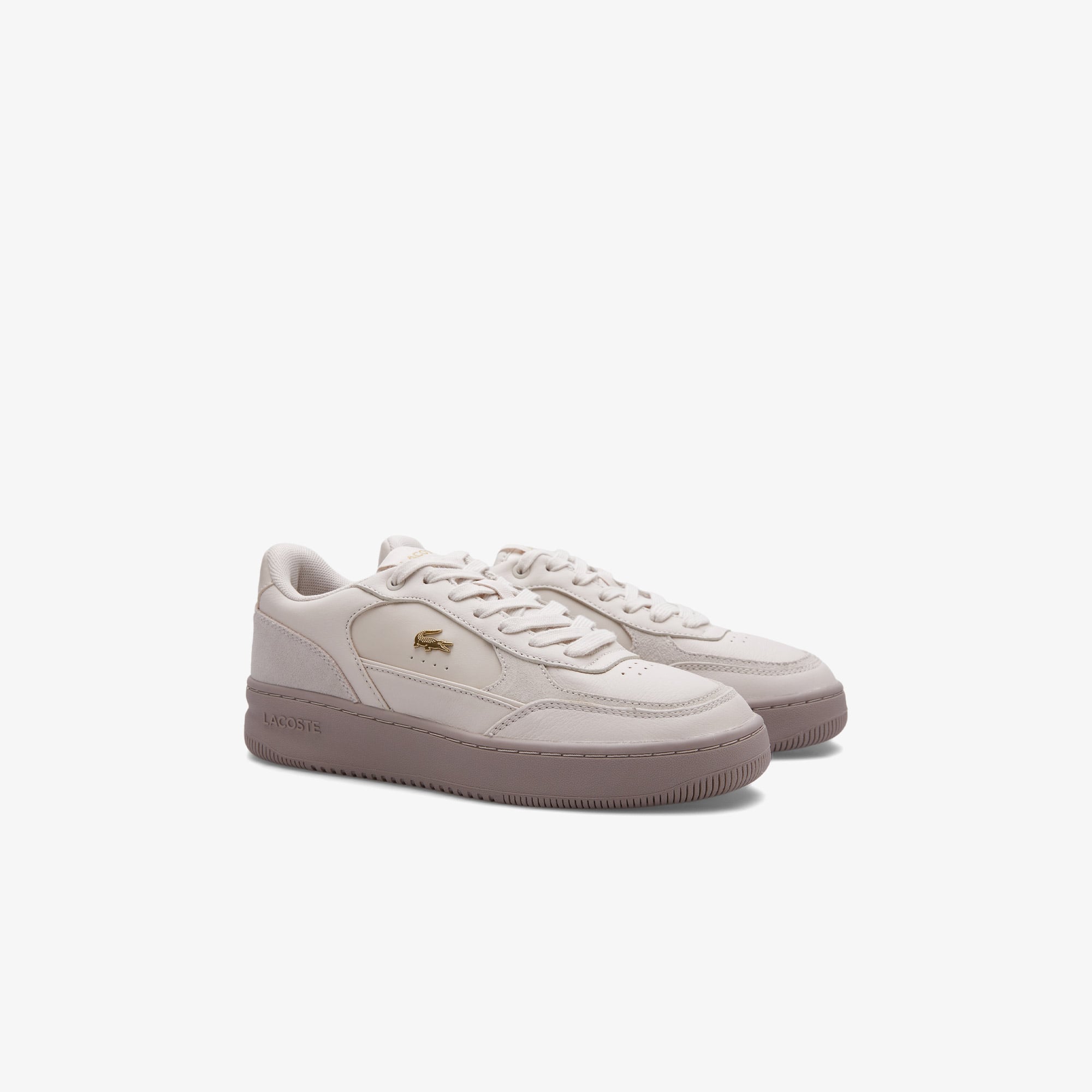 Lacoste L001 Ace Kadın Krem Sneaker görsel 2