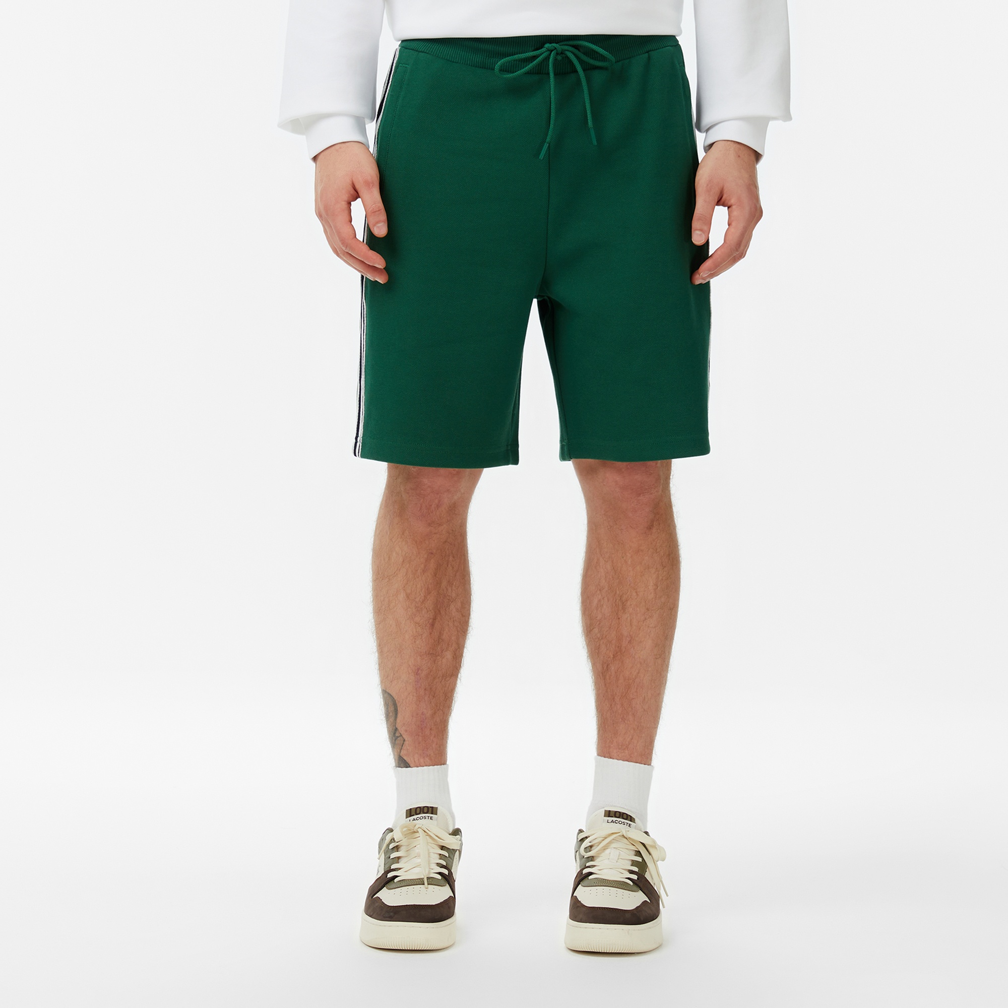 Erkek Regular Fit Koyu Yeşil Şort