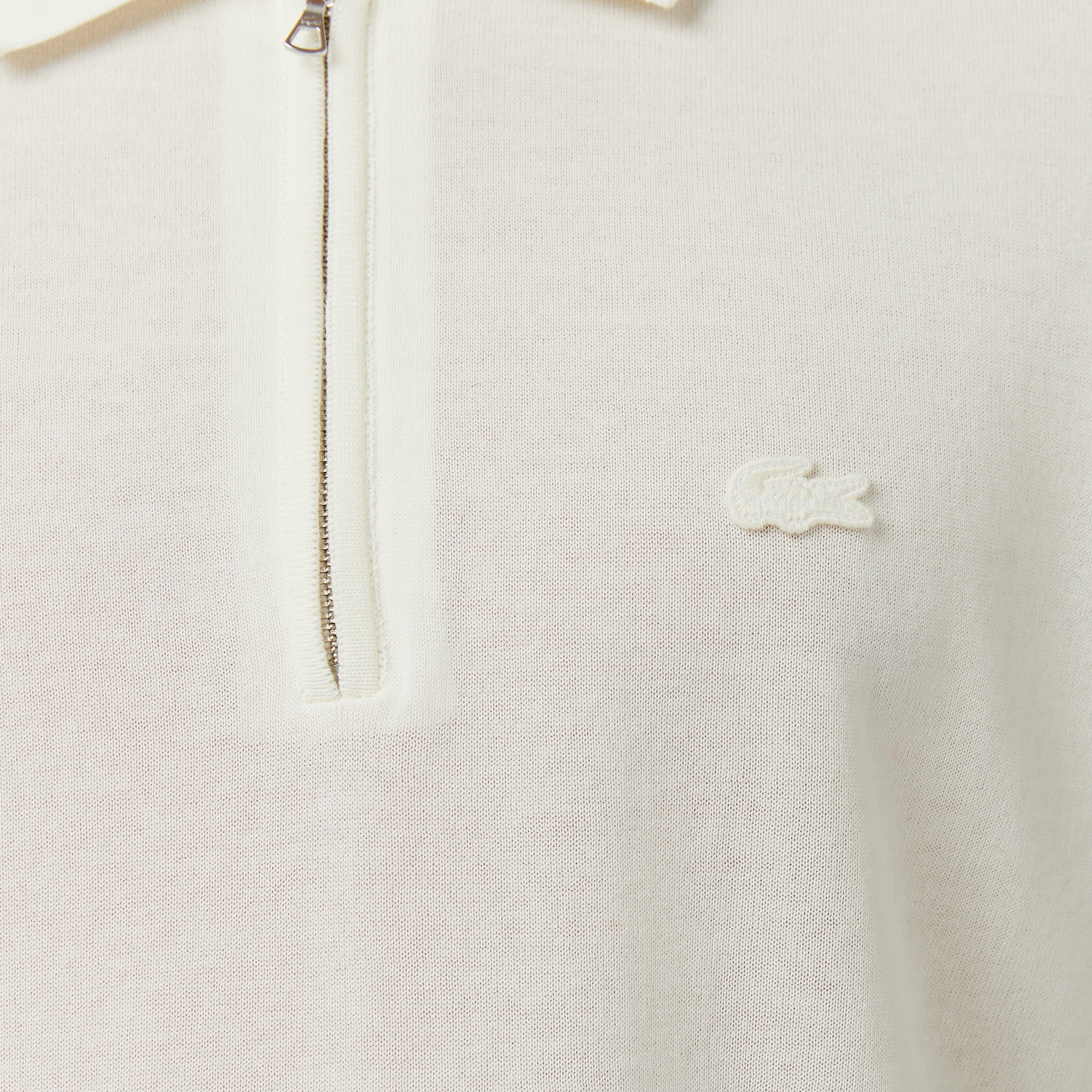 Erkek Classic Fit Kısa Kollu Polo Yaka Krem Triko