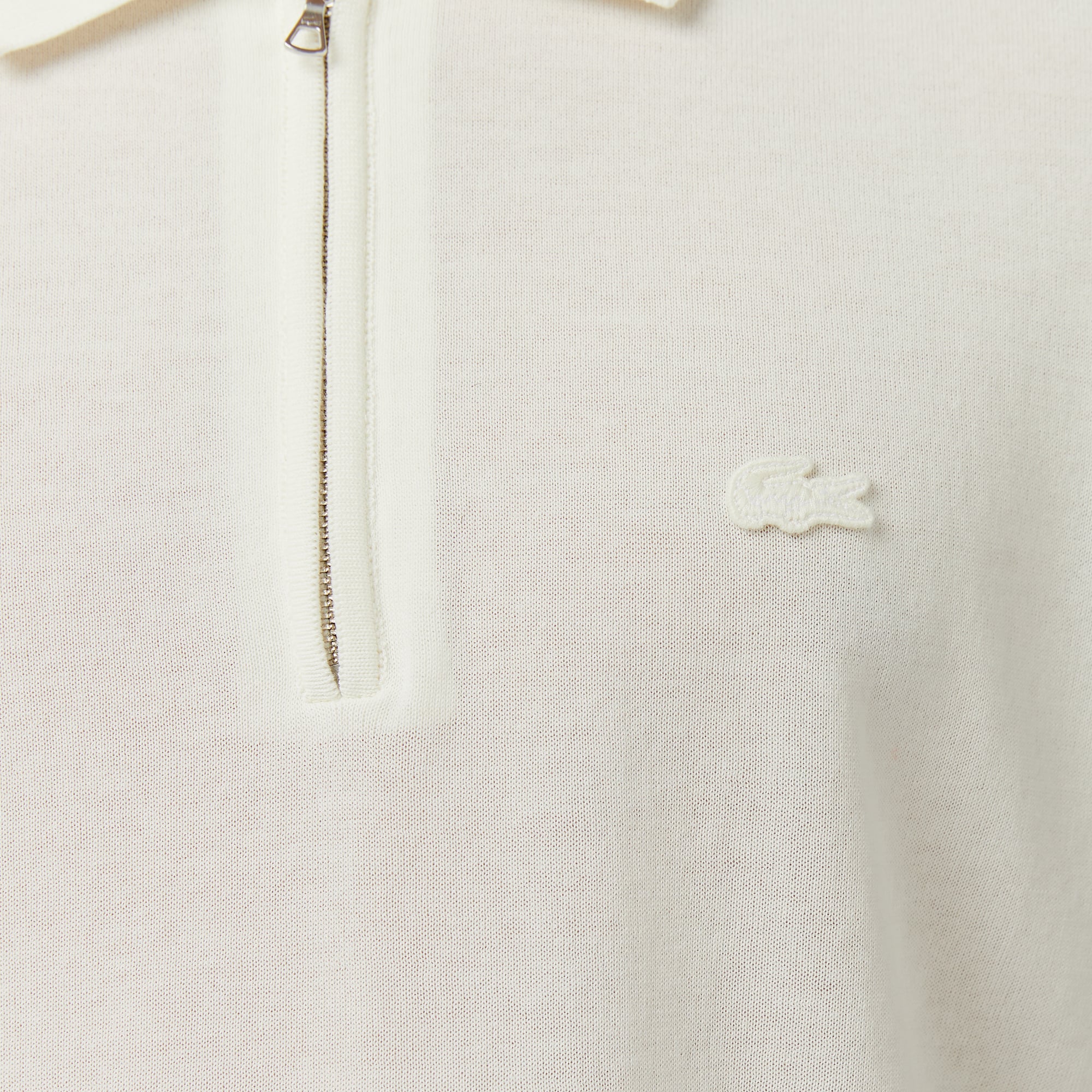 Erkek Classic Fit Kısa Kollu Polo Yaka Krem Triko