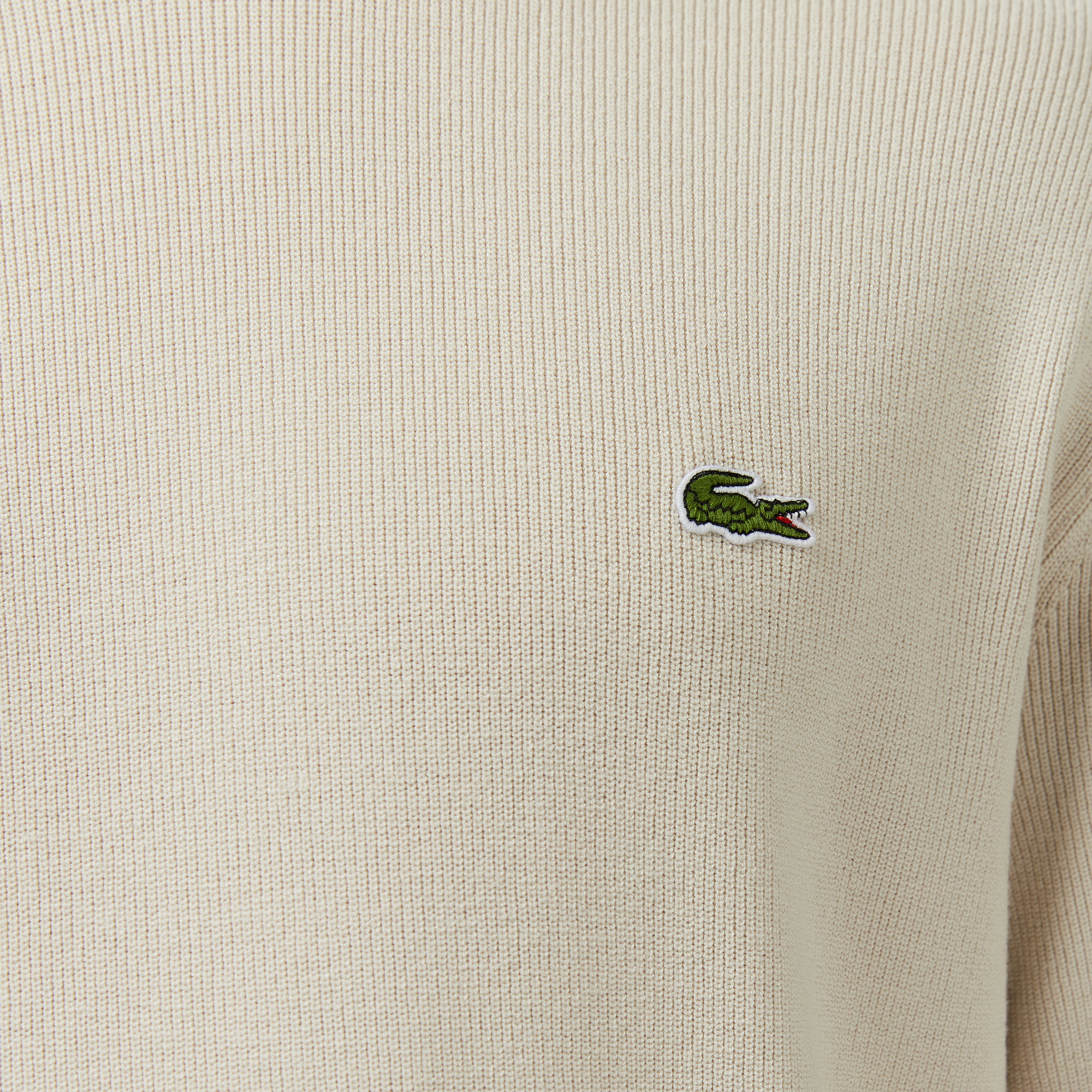 Erkek Classic Fit Kısa Kollu Bisiklet Yaka Bej Triko