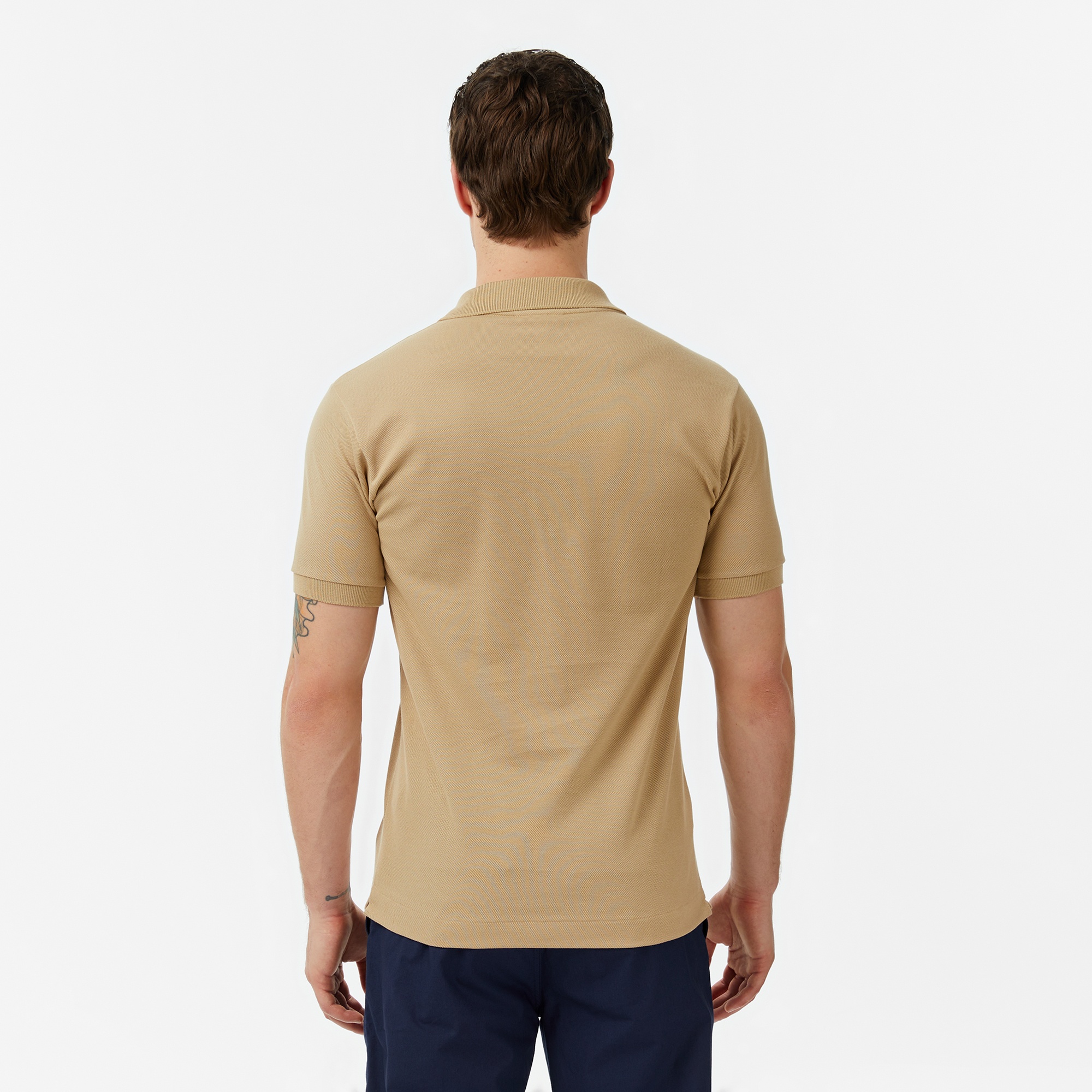 L.12.12 Erkek Classic Fit Açık Kahverengi Polo