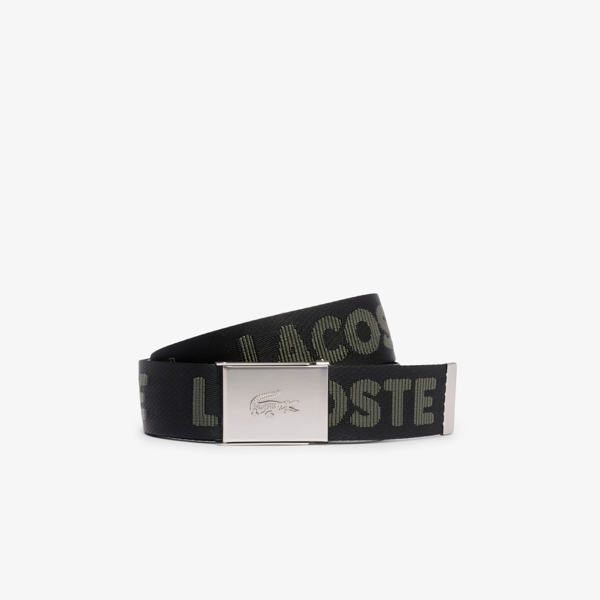 Lacoste Casual Erkek Baskılı Siyah Kemer