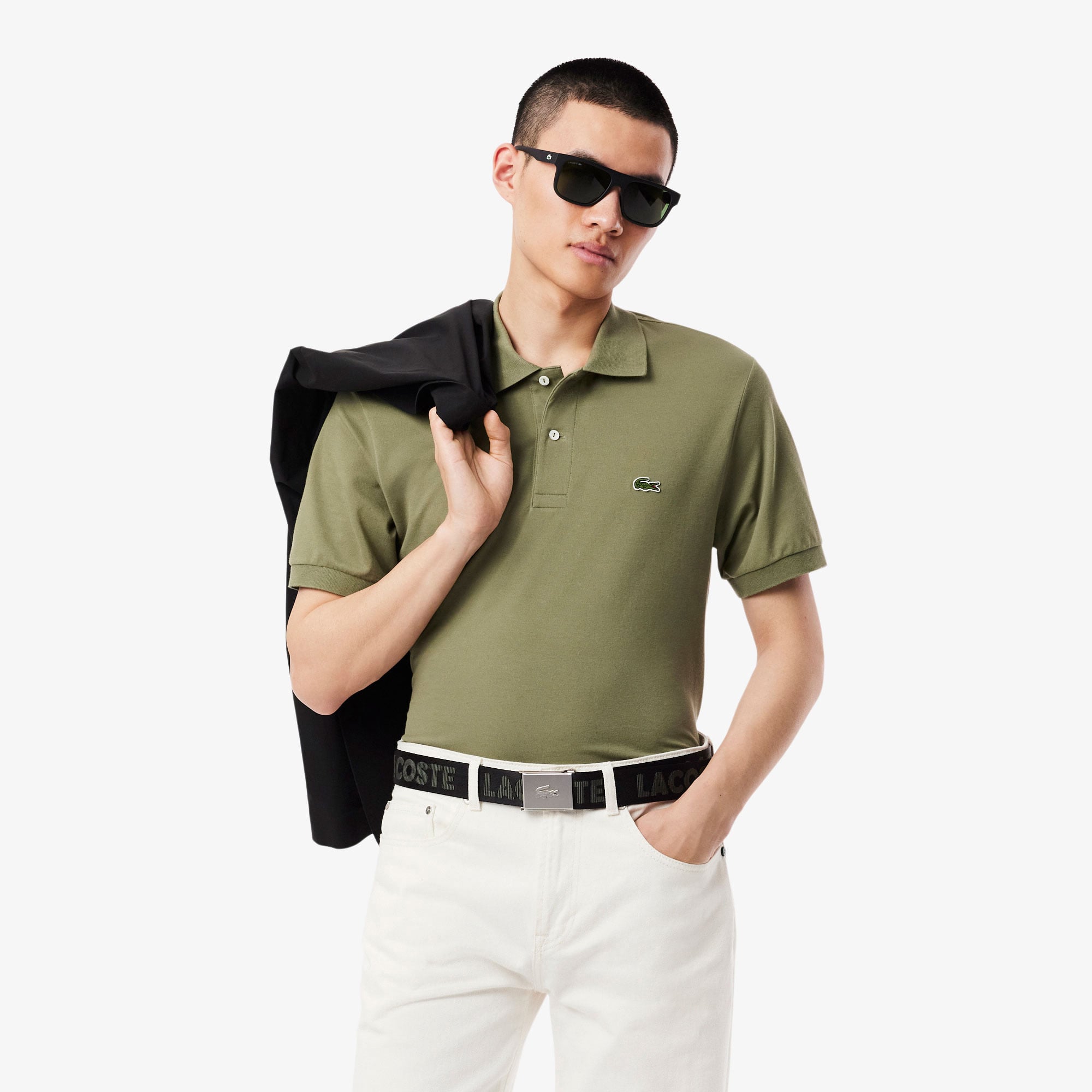 Lacoste Casual Erkek Baskılı Siyah Kemer görsel 5